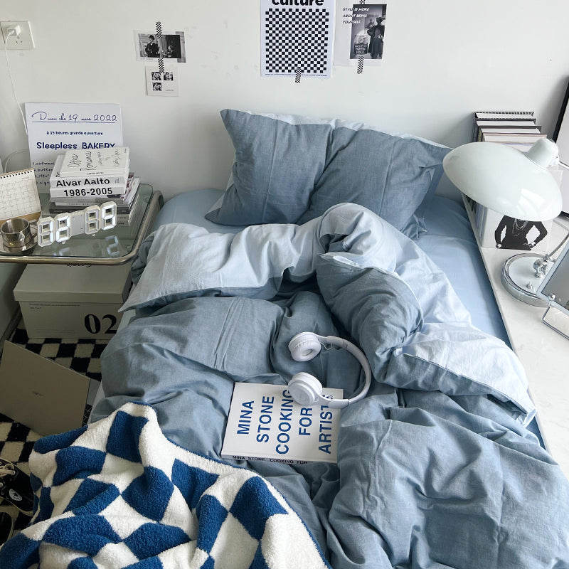 ダブルカラー2トーン寝具セット 