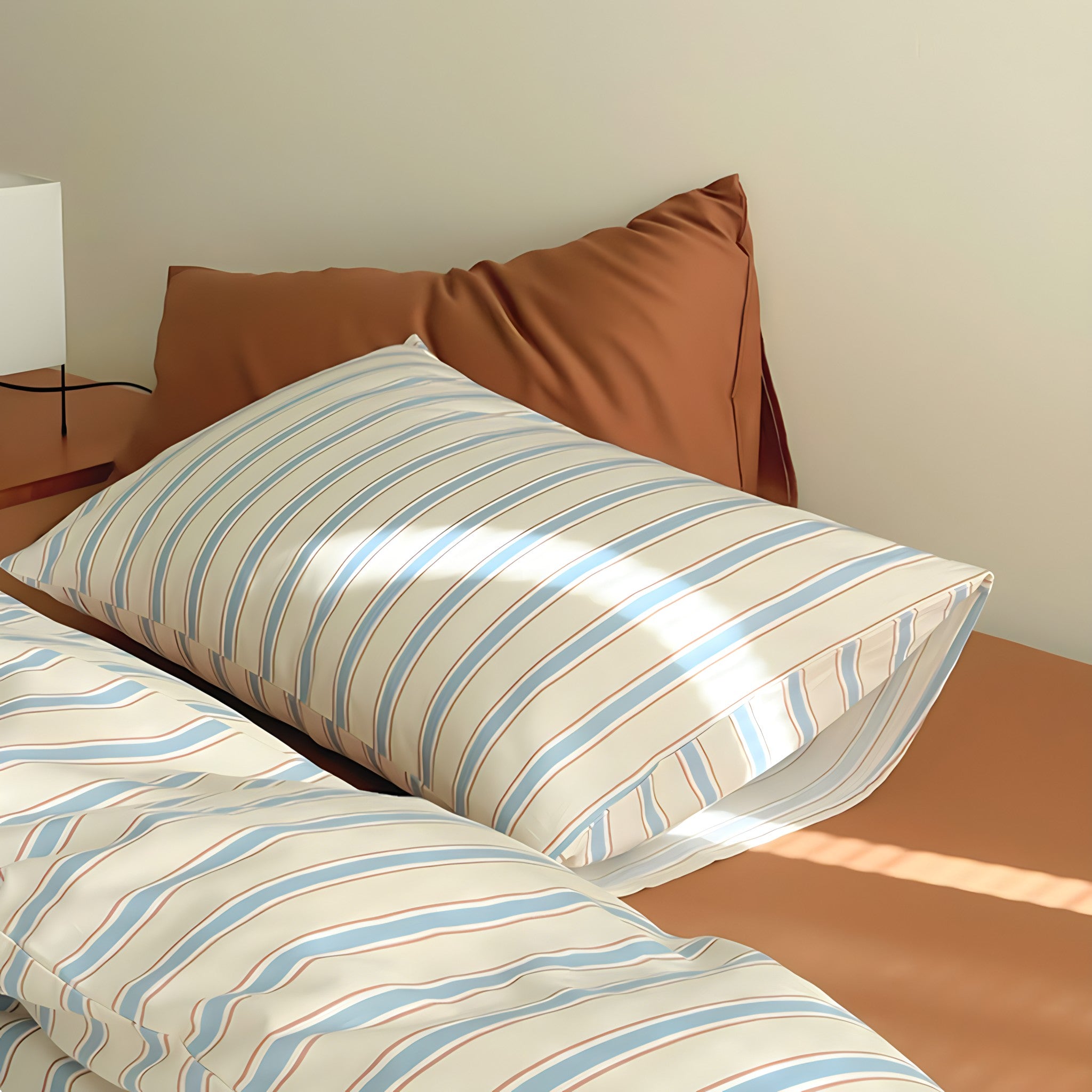 コットンストライプ寝具セット 