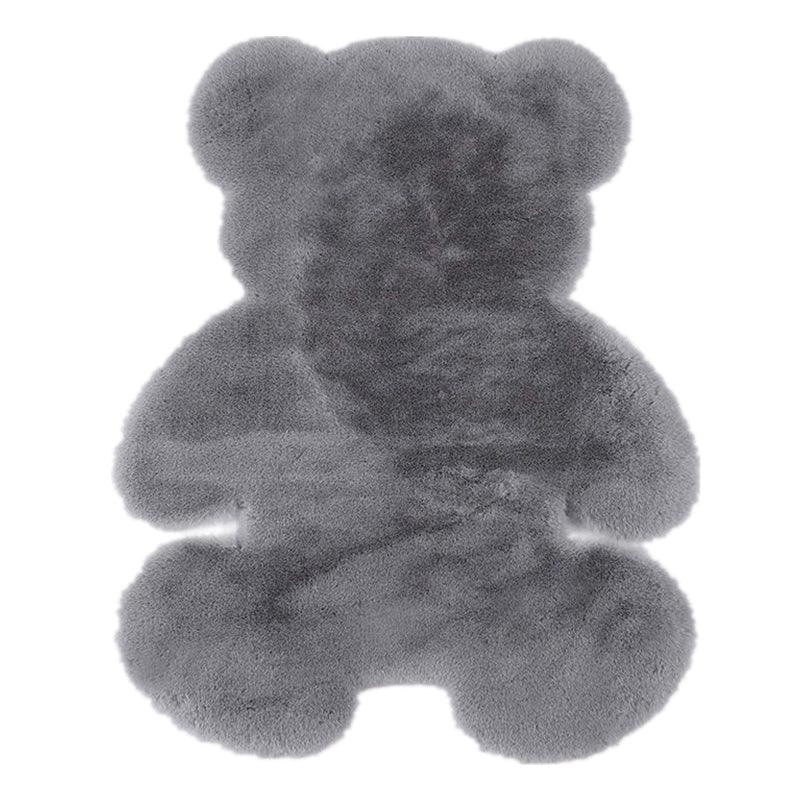 くまシルエットラグマット カーペット ベッドサイド 子供部屋 フロアマット / Bear Silhouette Area Rug Carpet Bedside Children's Room Floor Mat - kocol