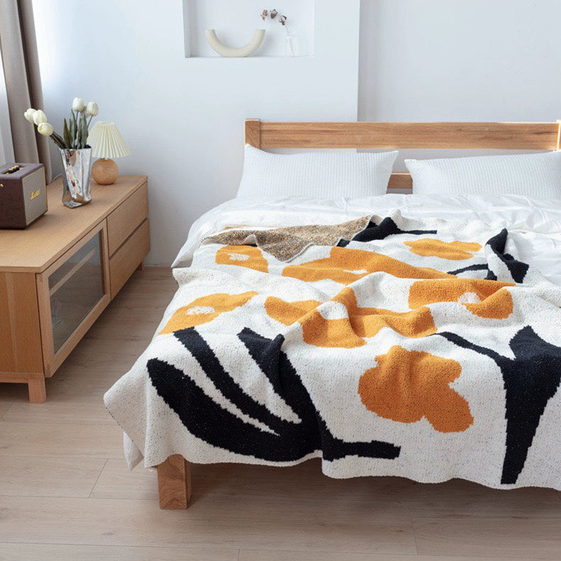 花柄ブランケット kocol