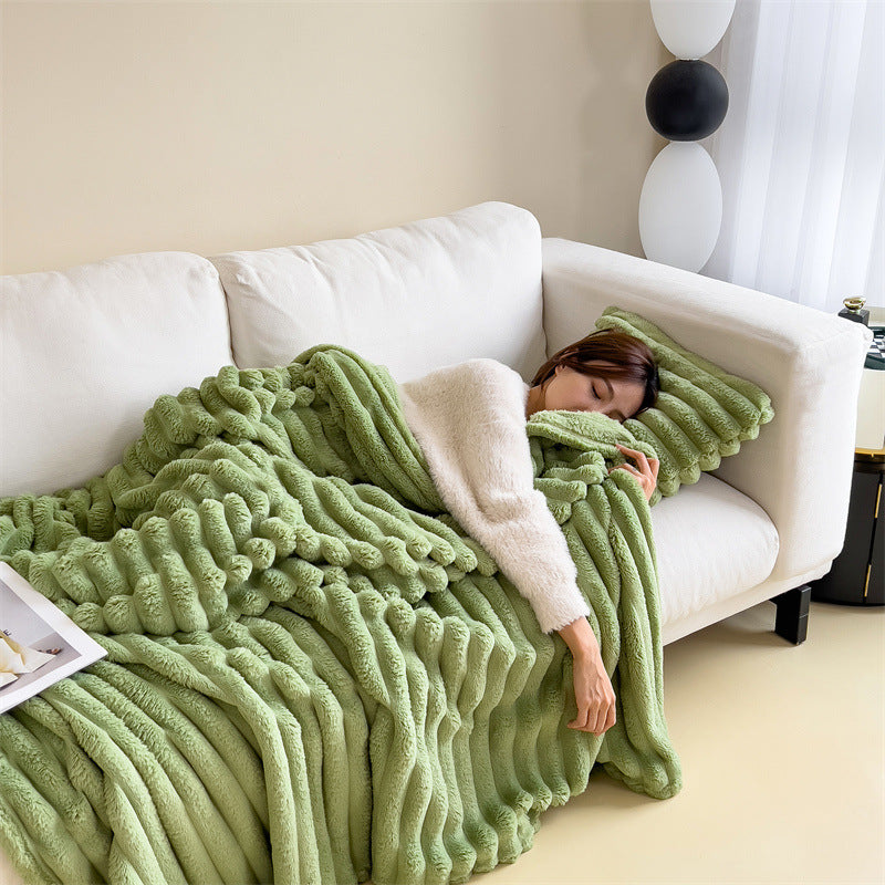 Coral Fleece Blanket "Green"