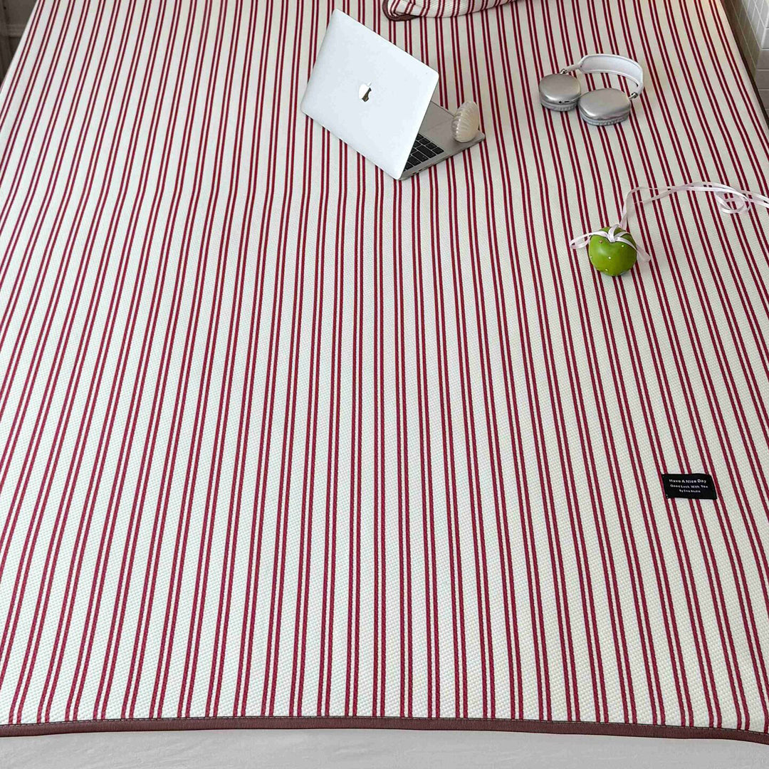 Modern Stripe Cool Pad Red