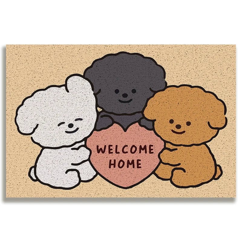 トイプードル玄関マット 