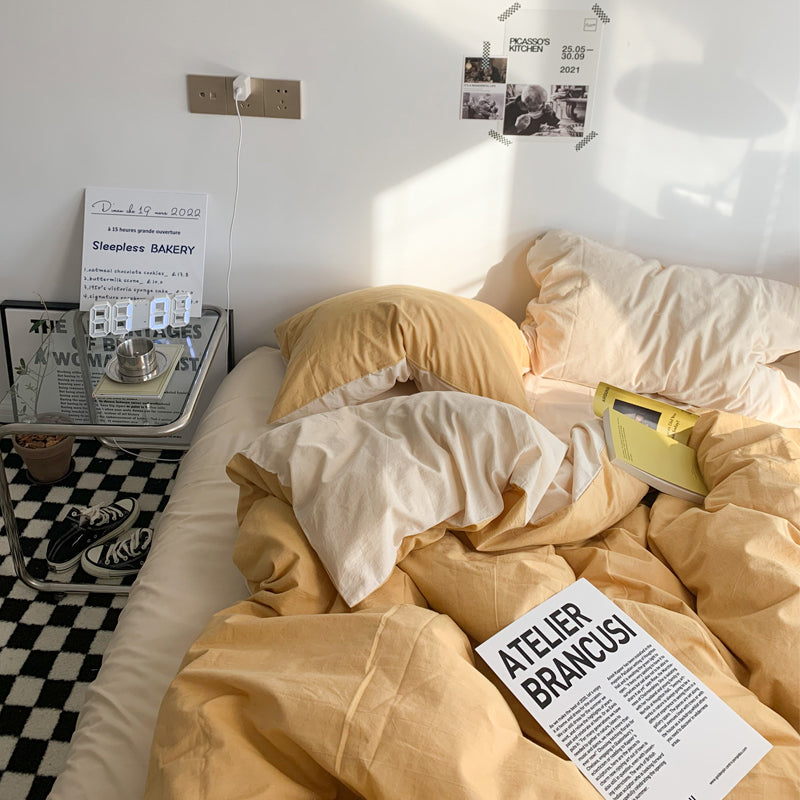 ダブルカラー2トーン寝具セット 