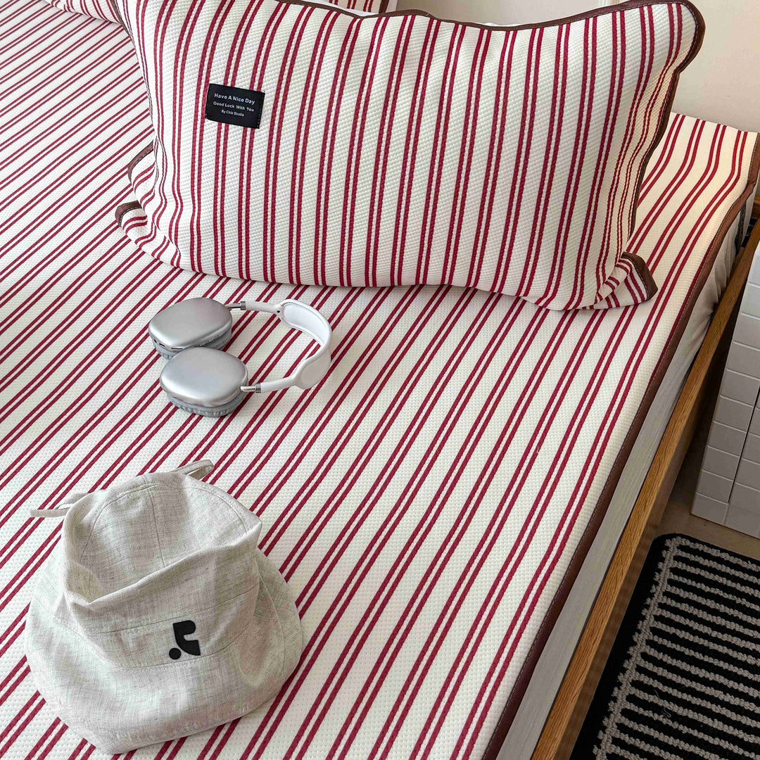 Modern Stripe Cool Pad Red