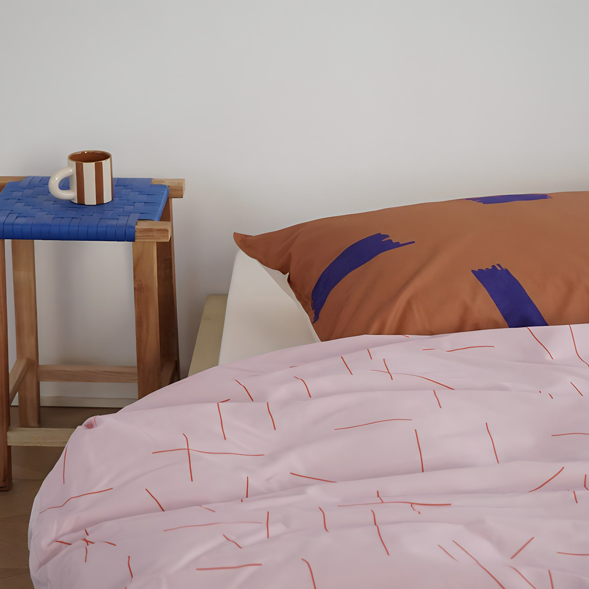 スリーパターンミックスコットン寝具セット