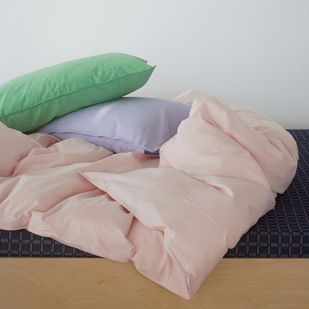 Pure Cotton Nuance Pastel Duvet Cover, Strawberry