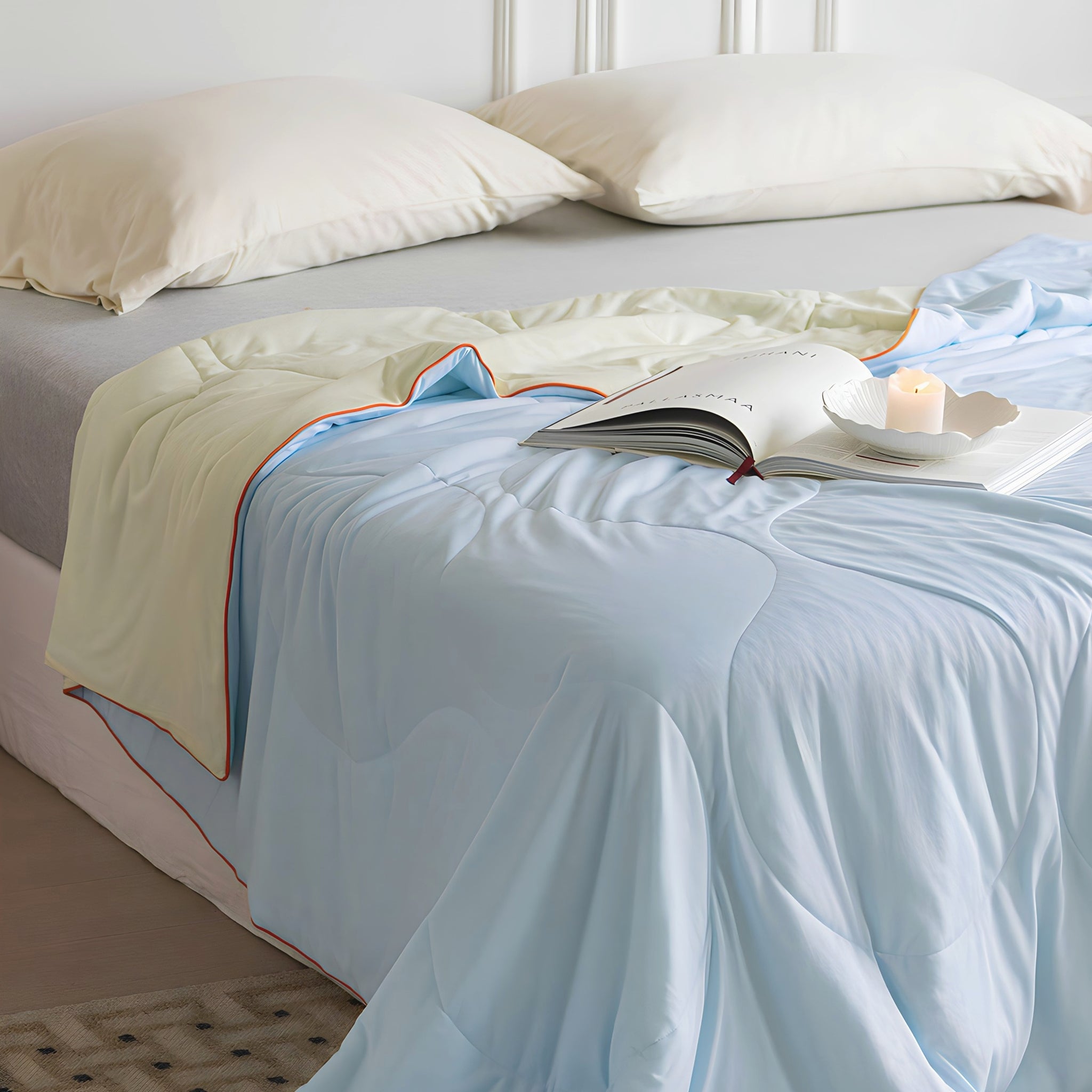 Candy Color Cool Blanket Blue