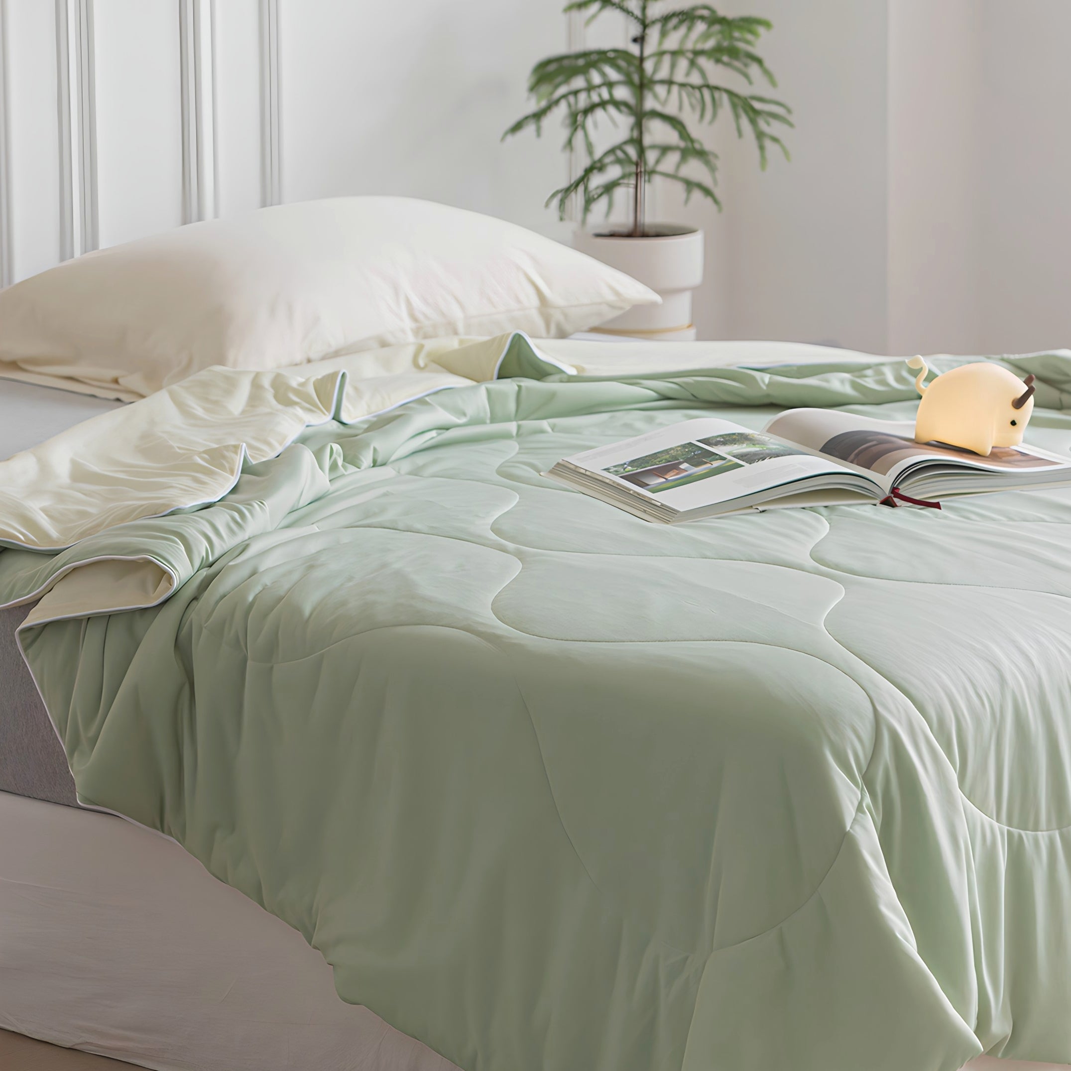 Candy Color Cool Blanket Cream Green