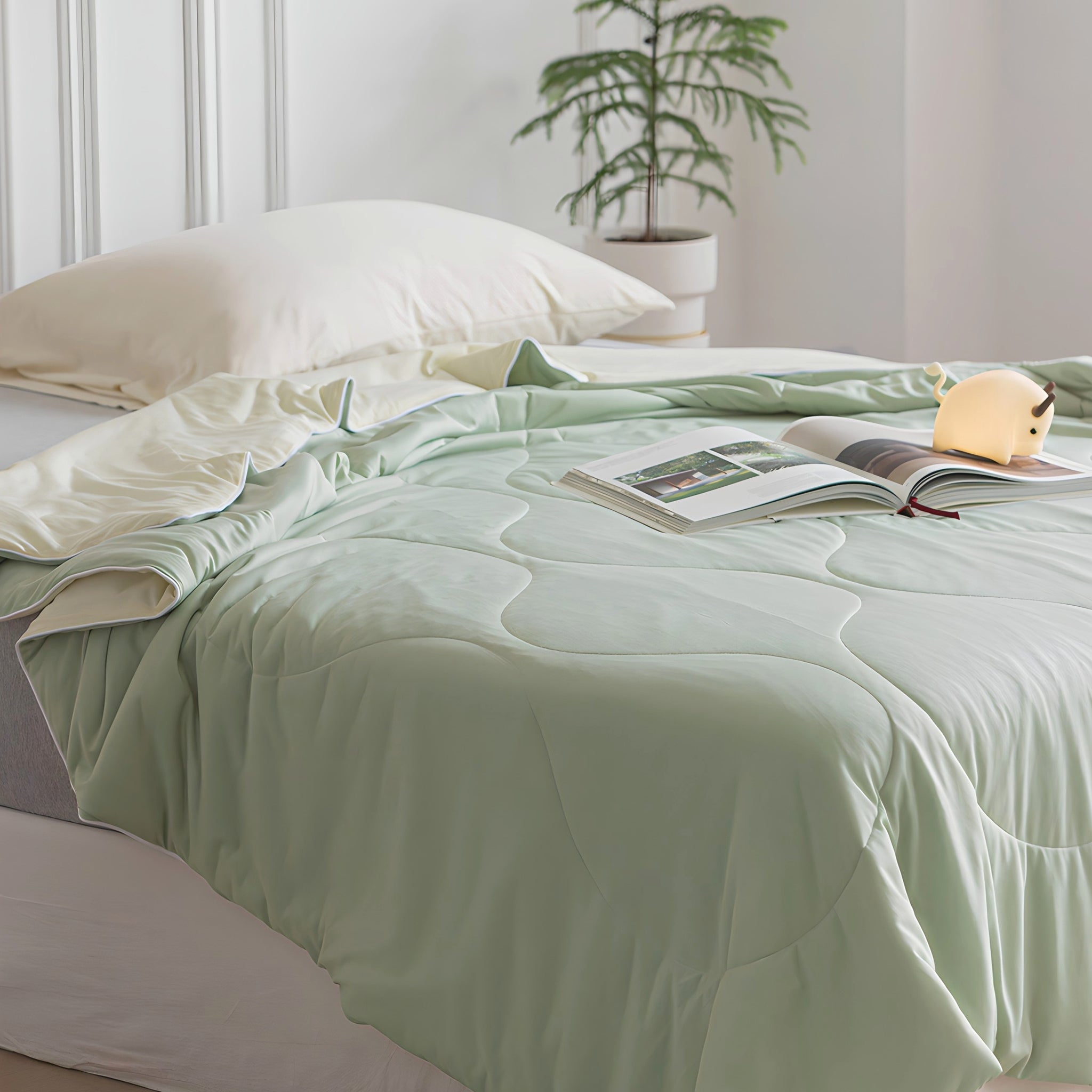 Candy Color Cool Blanket Cream Green