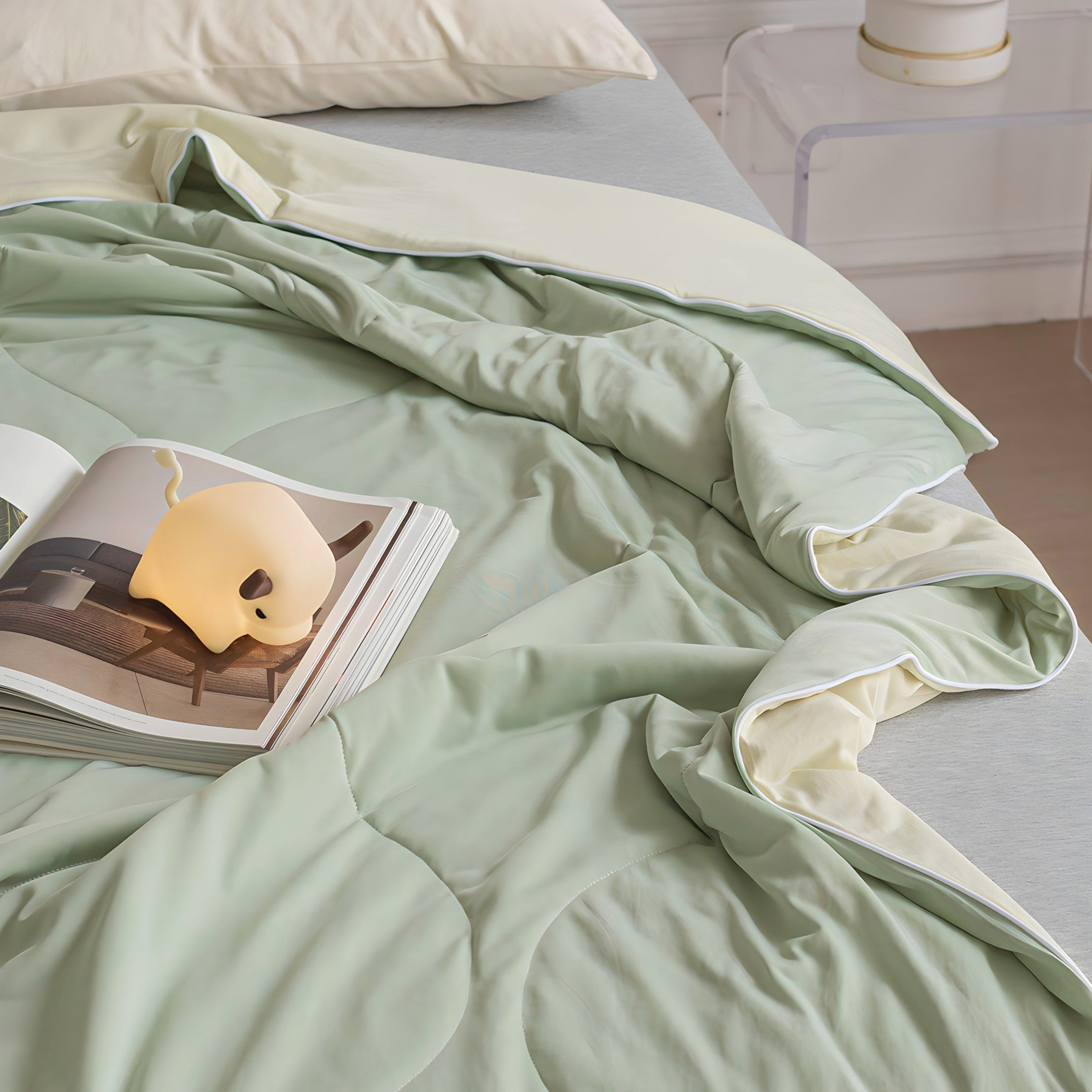 Candy Color Cool Blanket Cream Green