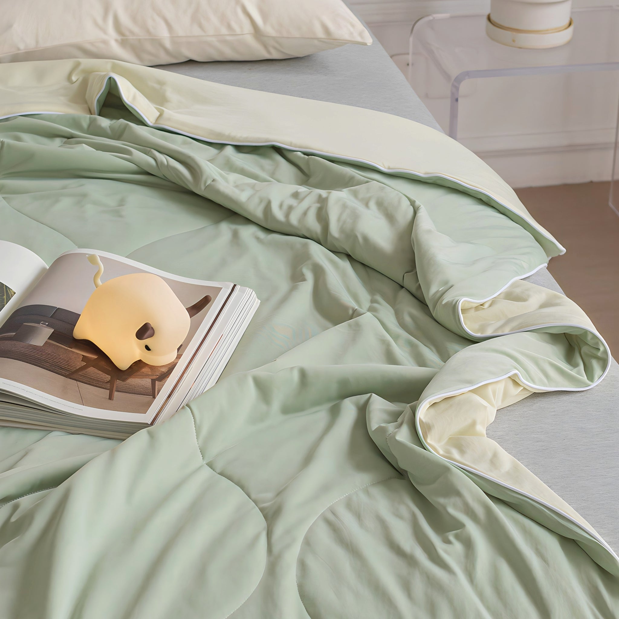 Candy Color Cool Blanket Cream Green