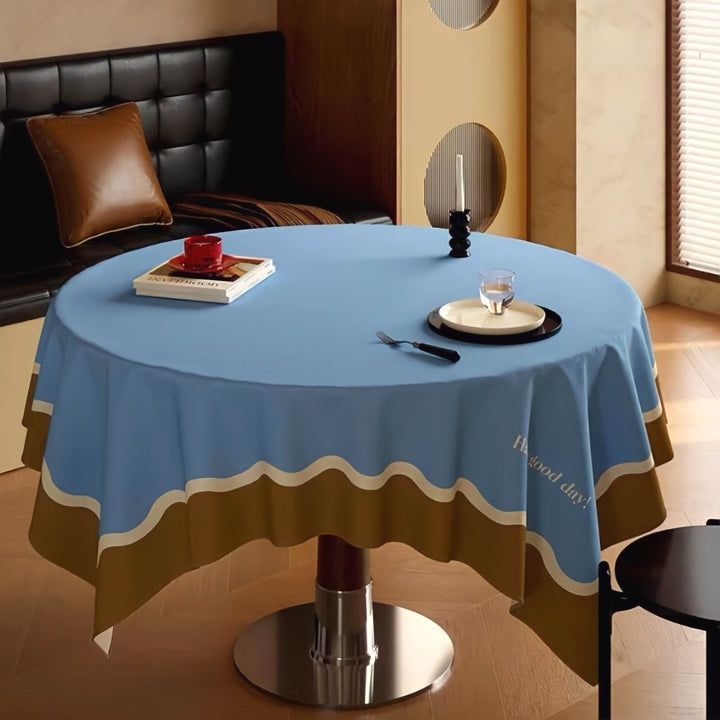 3カラーテーブルクロス　ブルーベリー