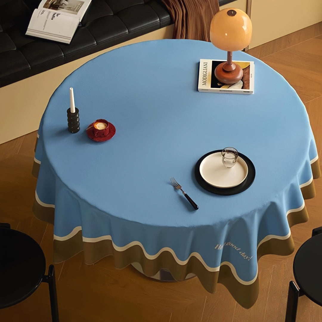 3カラーテーブルクロス　ブルーベリー