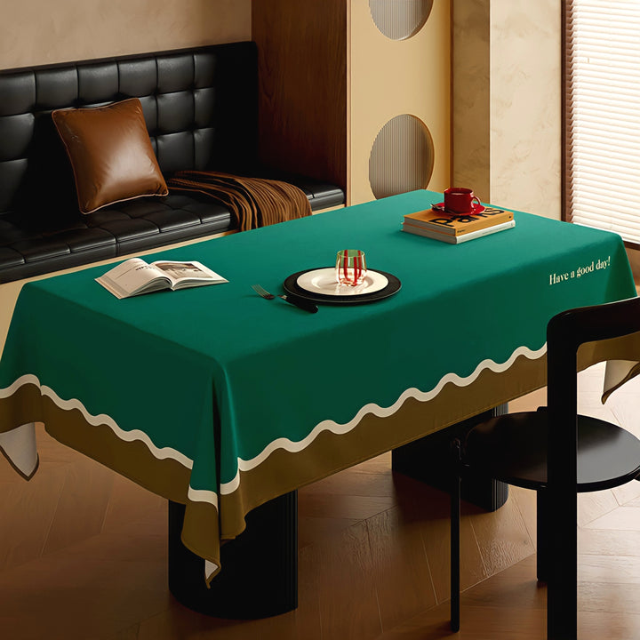 3カラーテーブルクロス　グリーン
