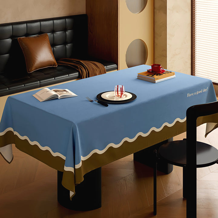 3カラーテーブルクロス　ブルーベリー