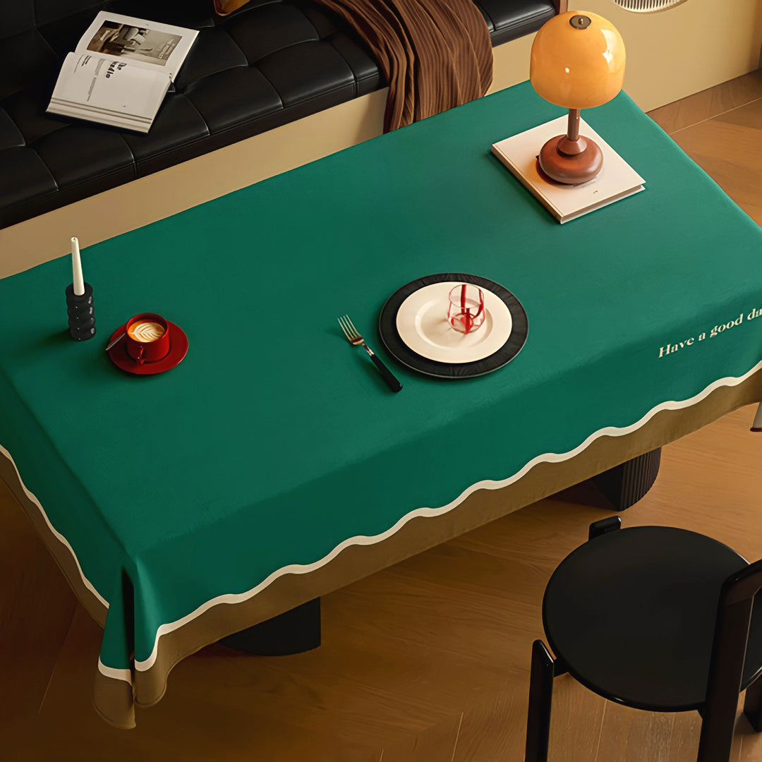 3カラーテーブルクロス　グリーン