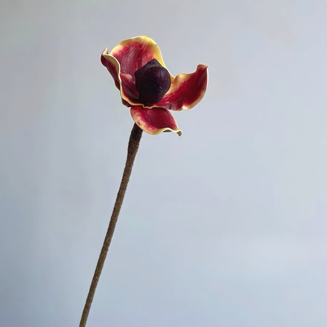 オレンジ&レッドフェイクフラワー