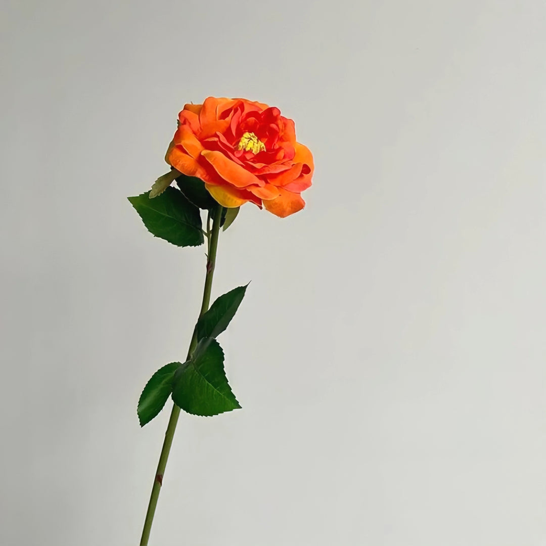 オレンジ&レッドフェイクフラワー