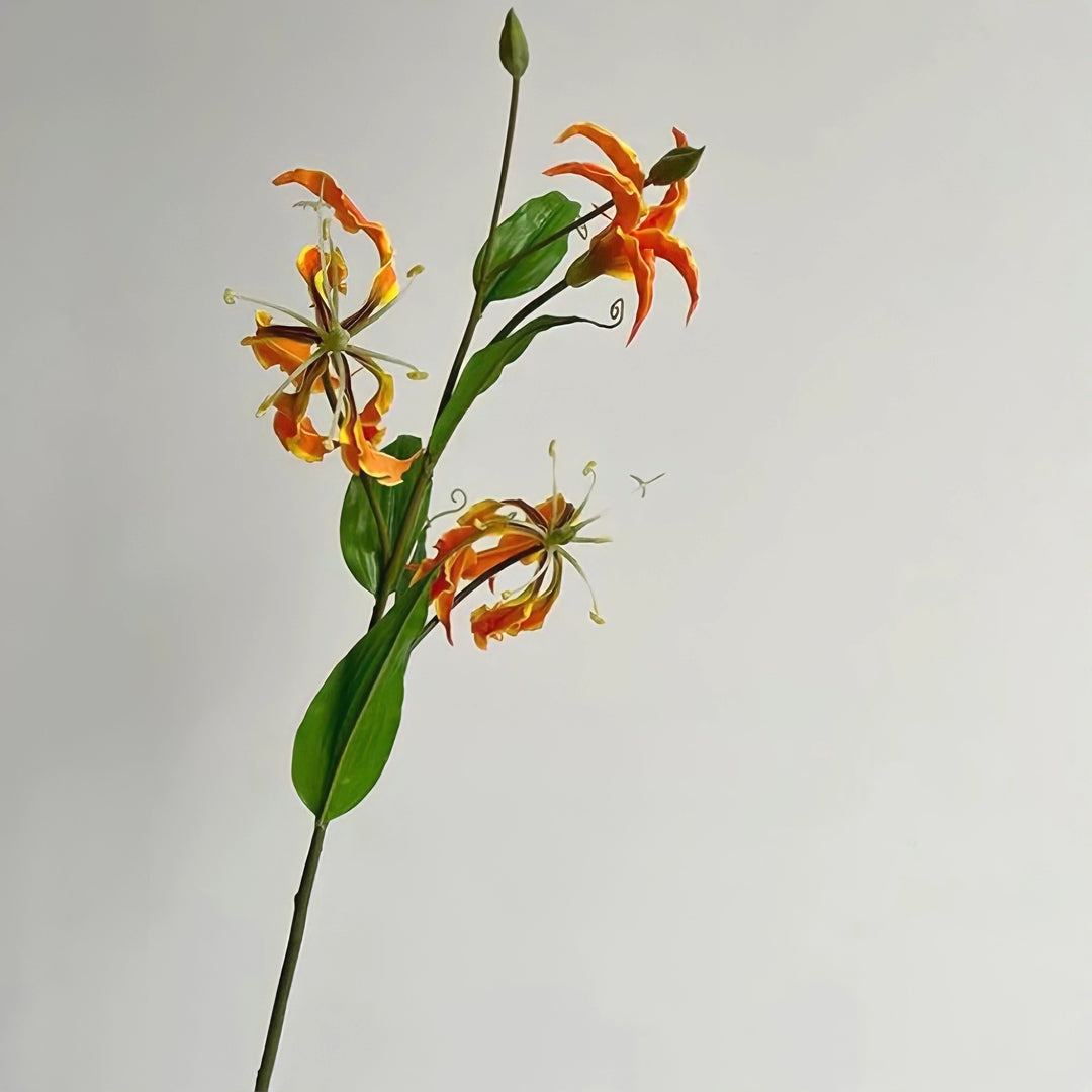 オレンジ&レッドフェイクフラワー