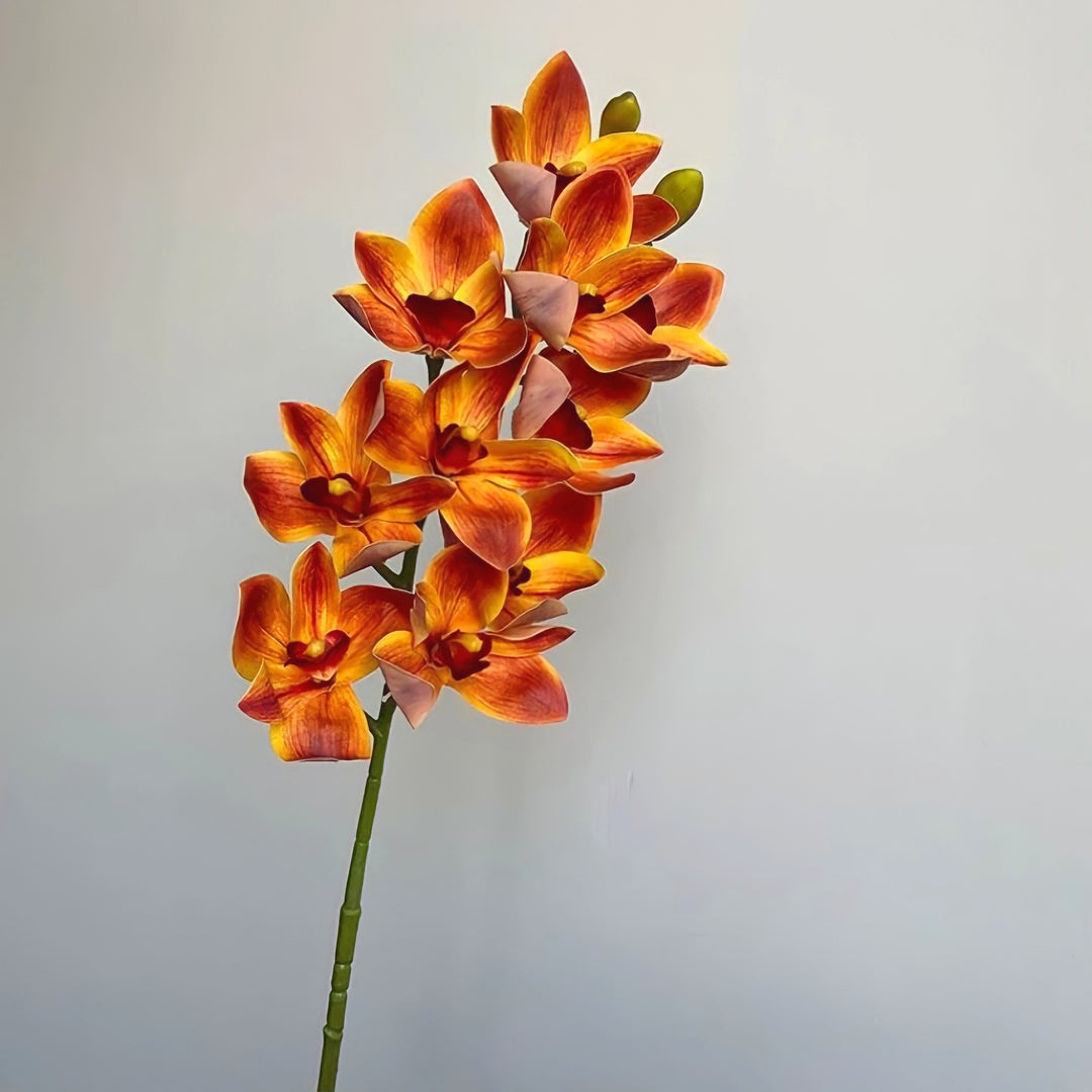 オレンジ&レッドフェイクフラワー