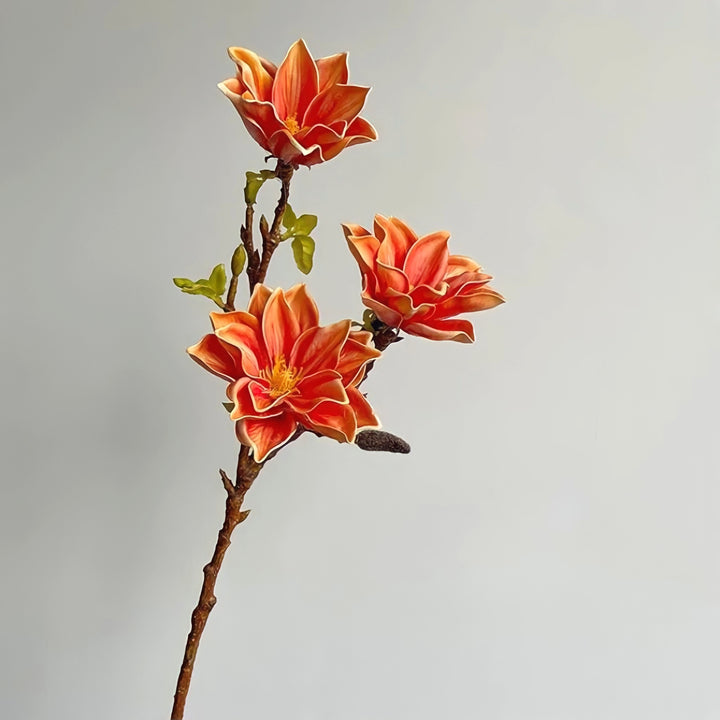 オレンジ&レッドフェイクフラワー