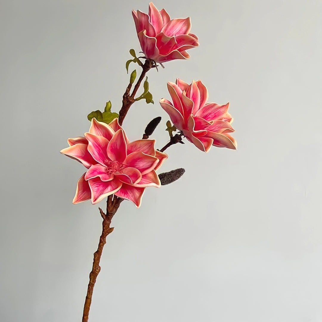 オレンジ&レッドフェイクフラワー