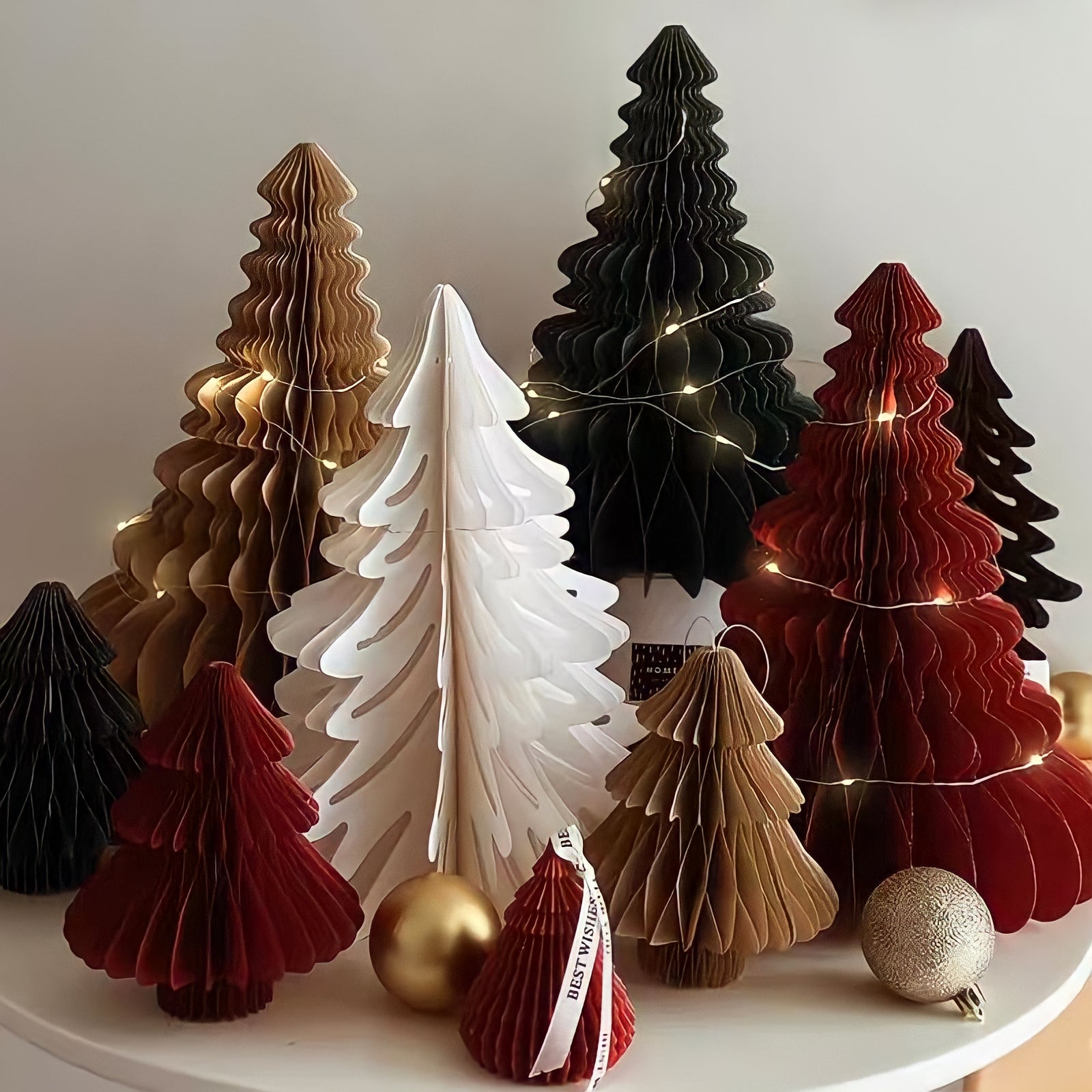 立体ペーパークリスマスツリー