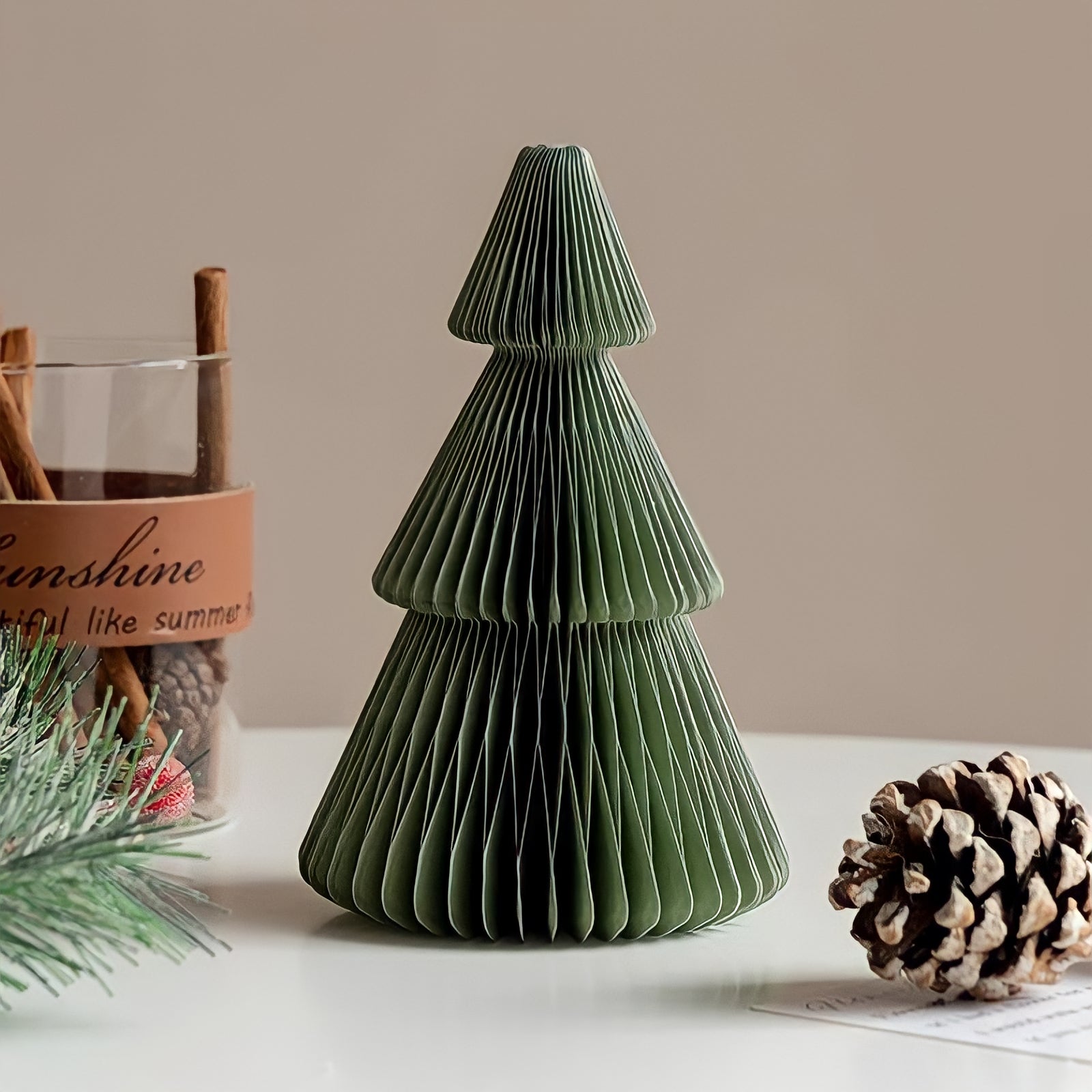 折り紙立体クリスマスツリー