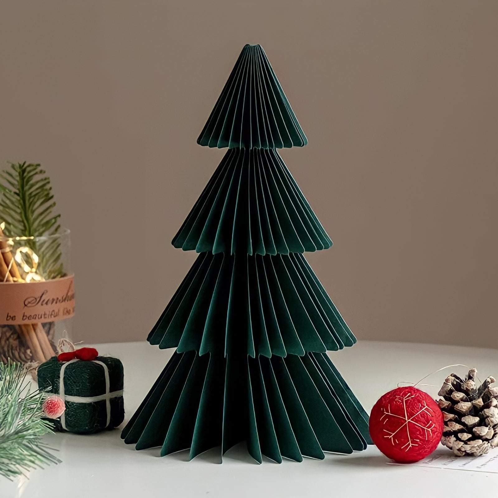 折り紙立体クリスマスツリー