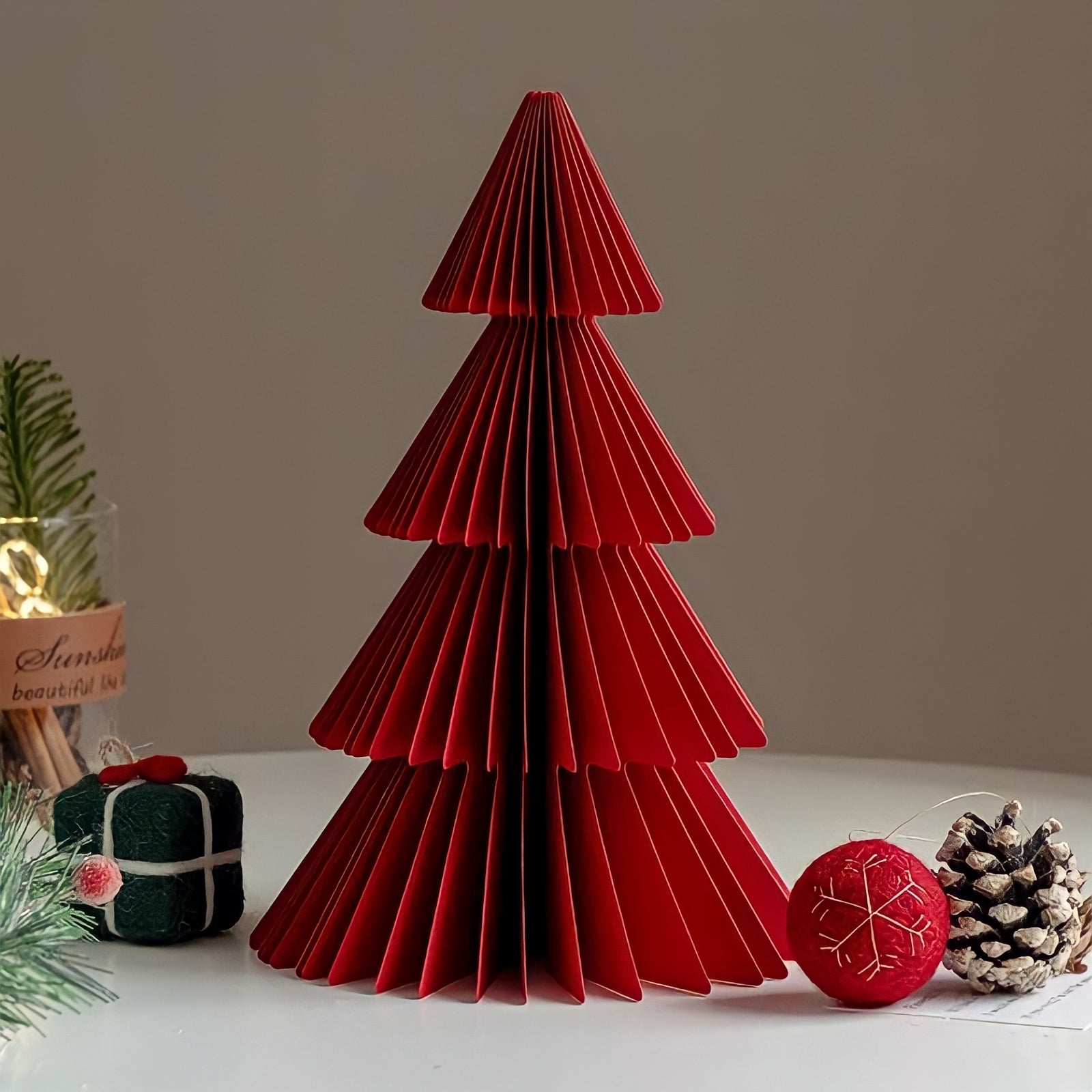 折り紙立体クリスマスツリー