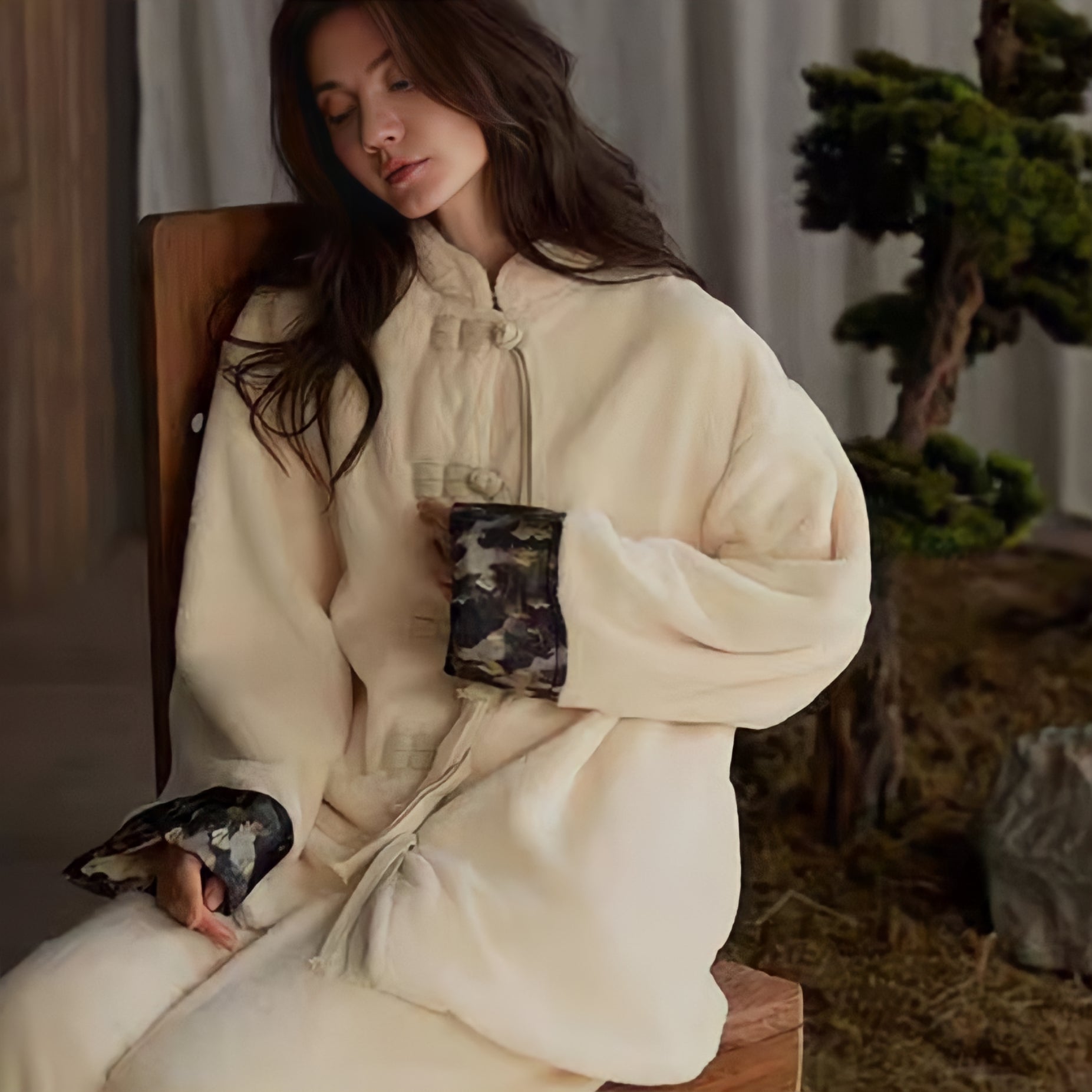 ふわもこチャイナ風ルームウェア