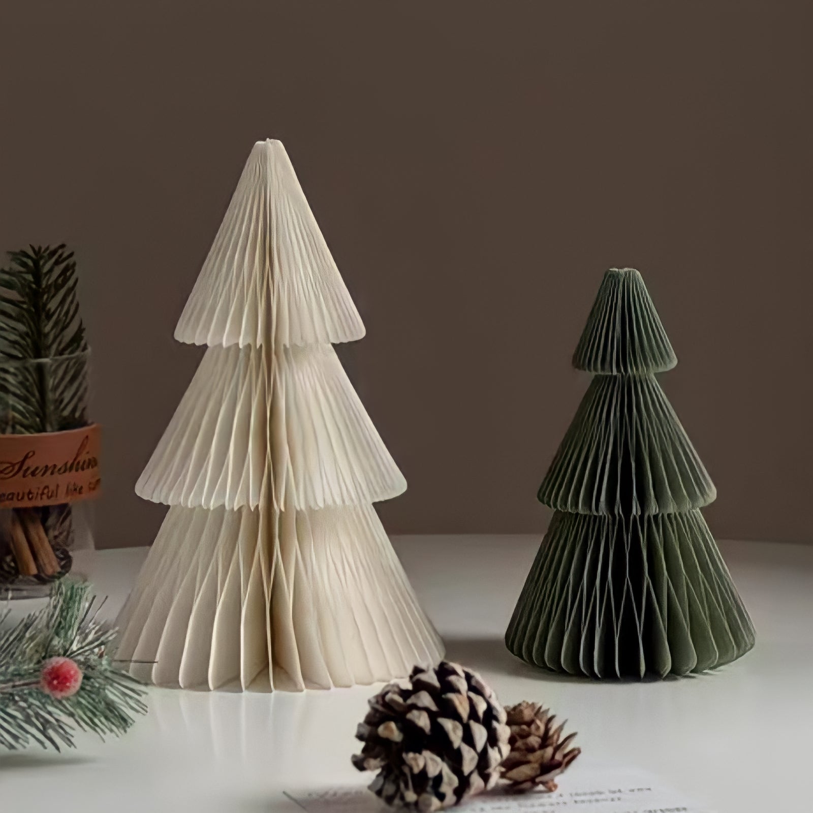 折り紙立体クリスマスツリー