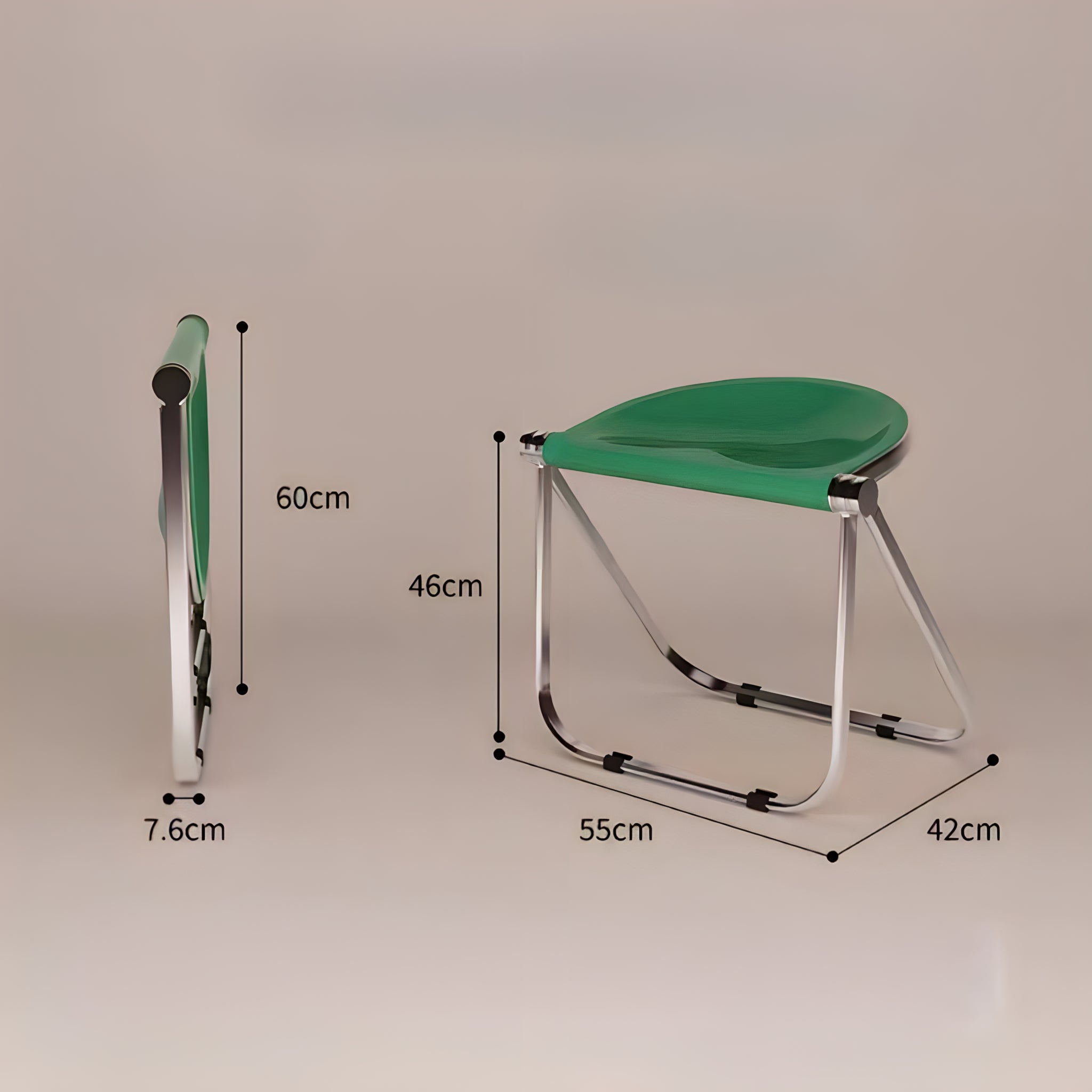 モダンシンプルアクリル折り畳みチェア