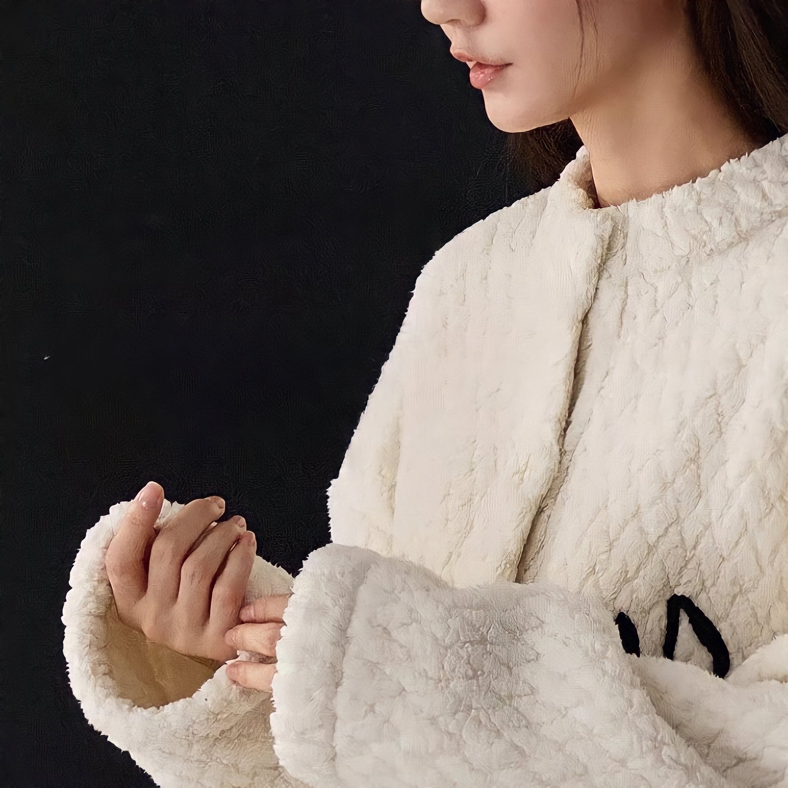 ふわもこフラワー刺繍ルームウェア