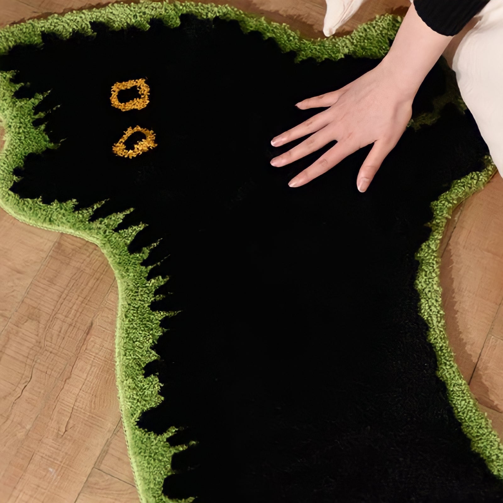 Animal illustration rug mat