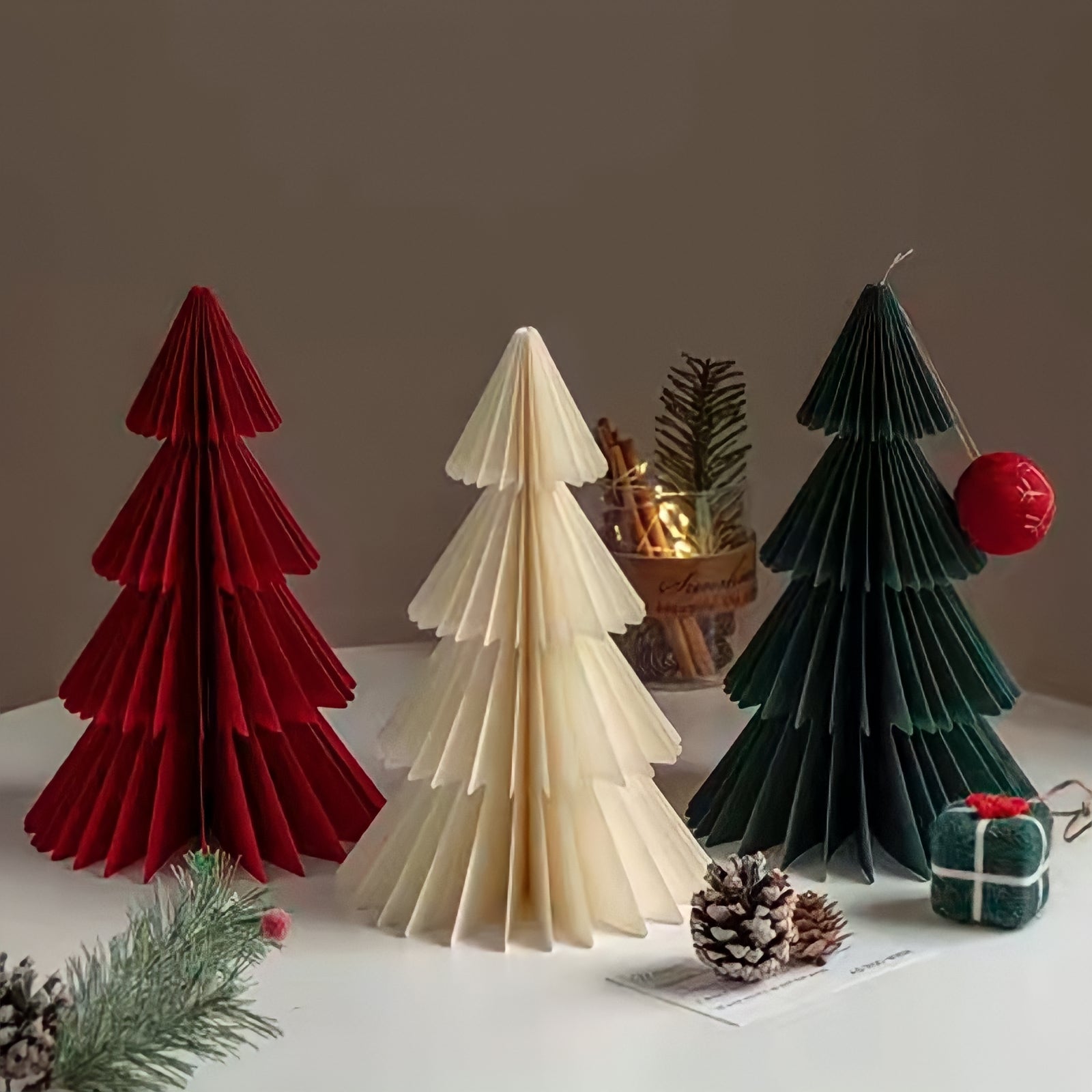 折り紙立体クリスマスツリー