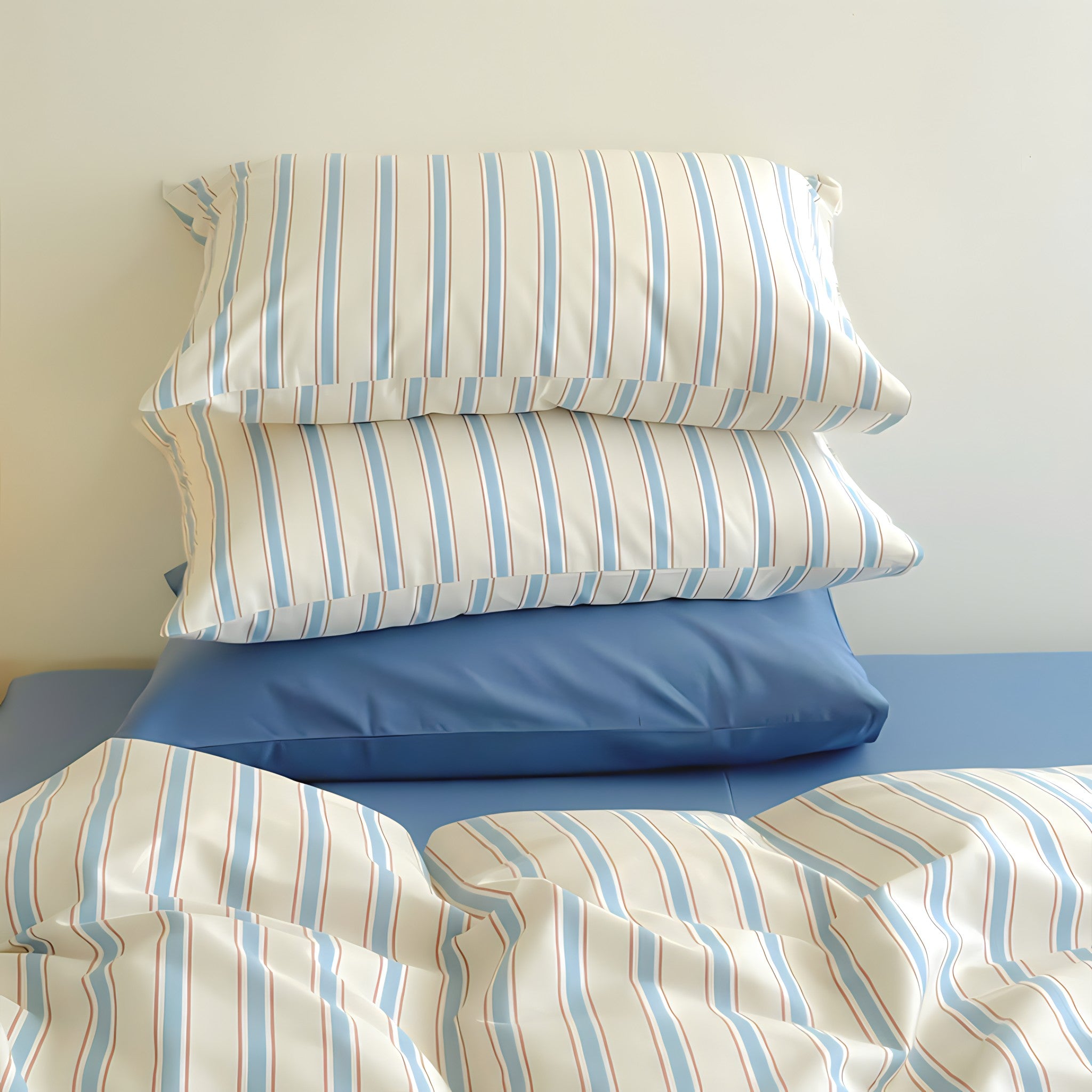 コットンストライプ寝具セット 