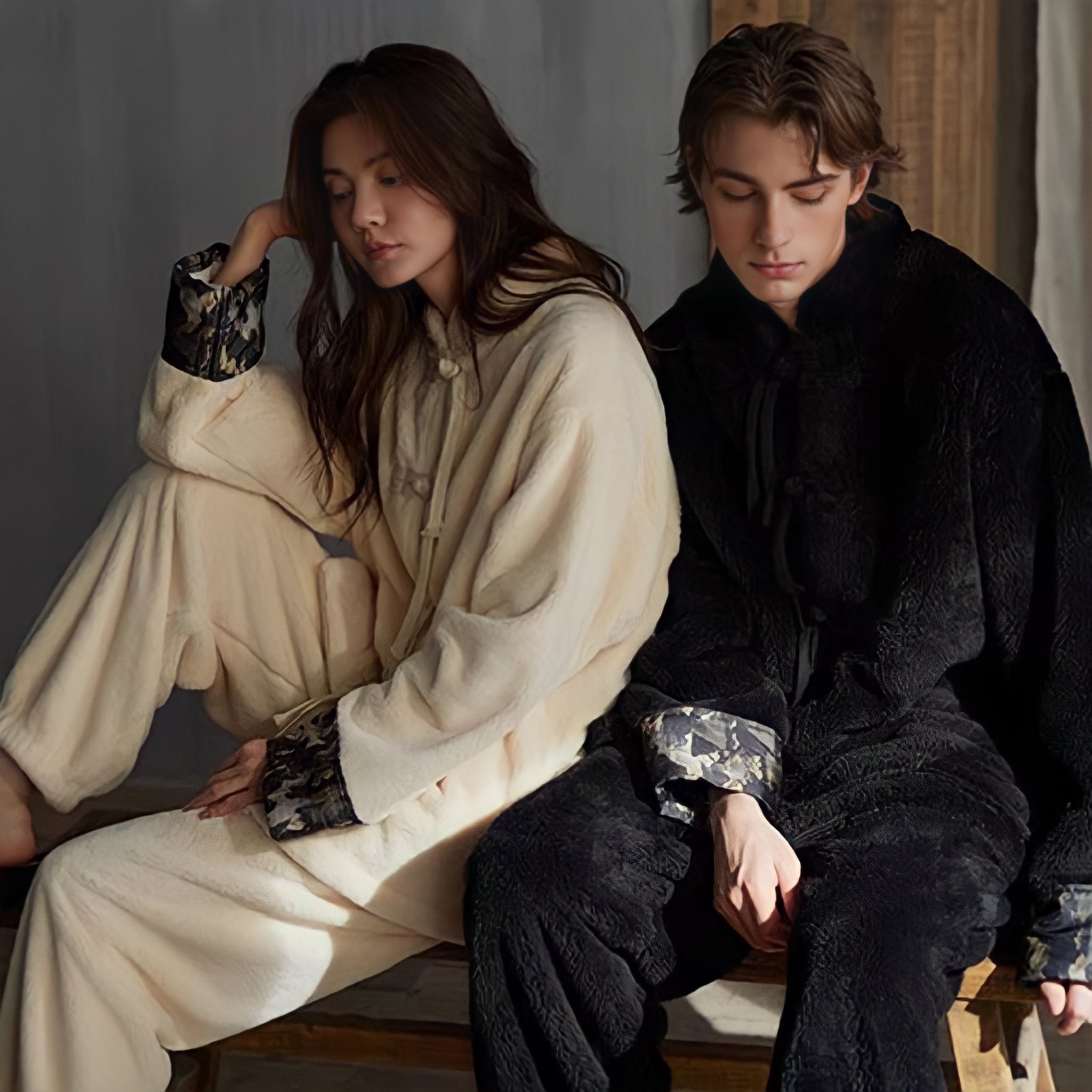 ふわもこチャイナ風ルームウェア