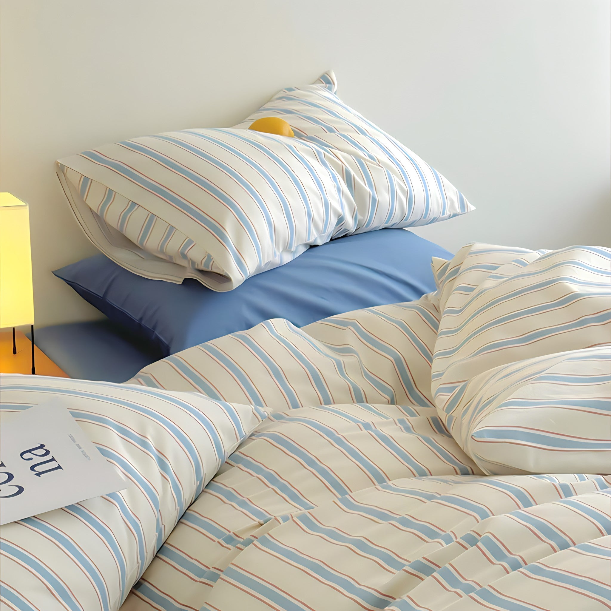 コットンストライプ寝具セット 