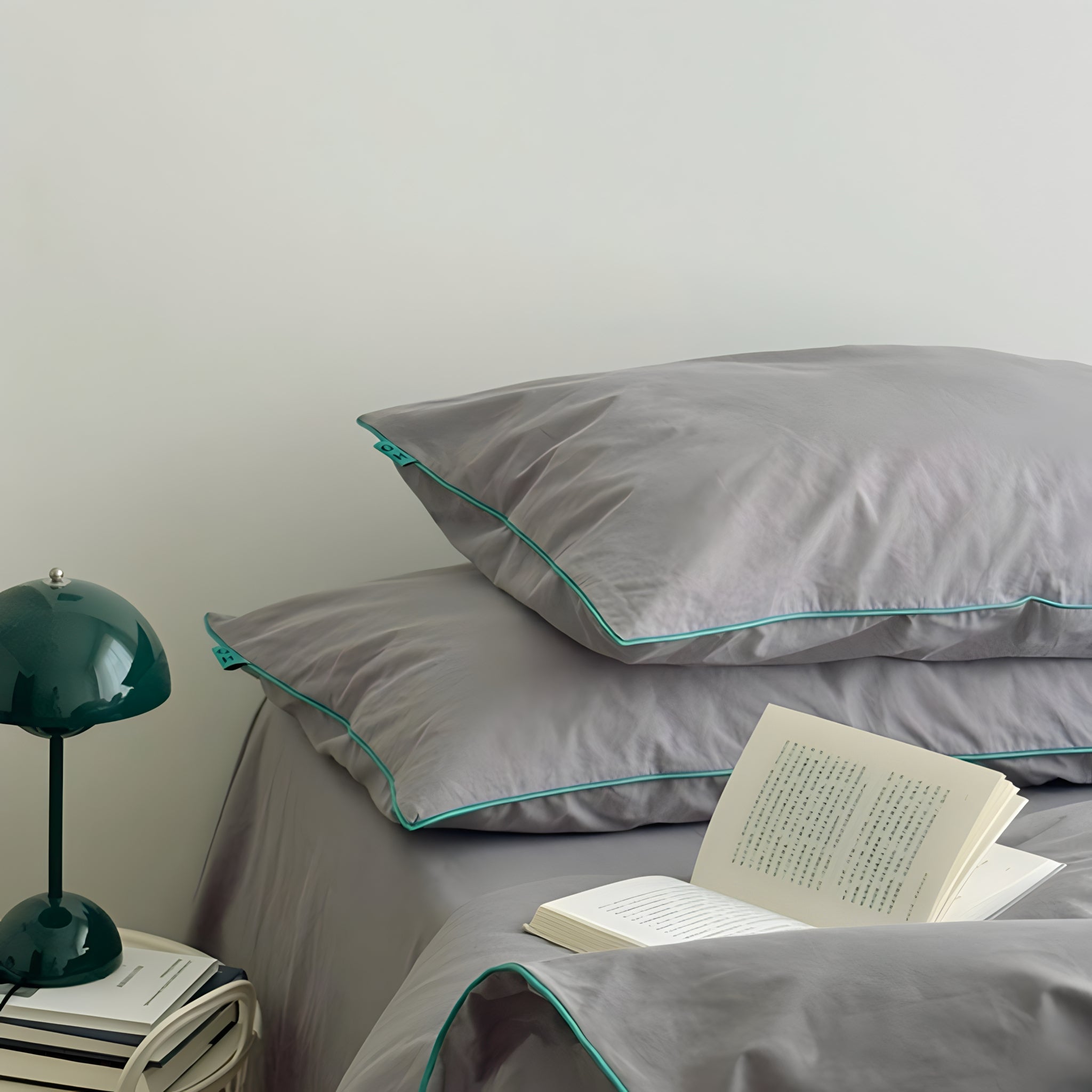 ウォッシュドコットンパイピング寝具セット 