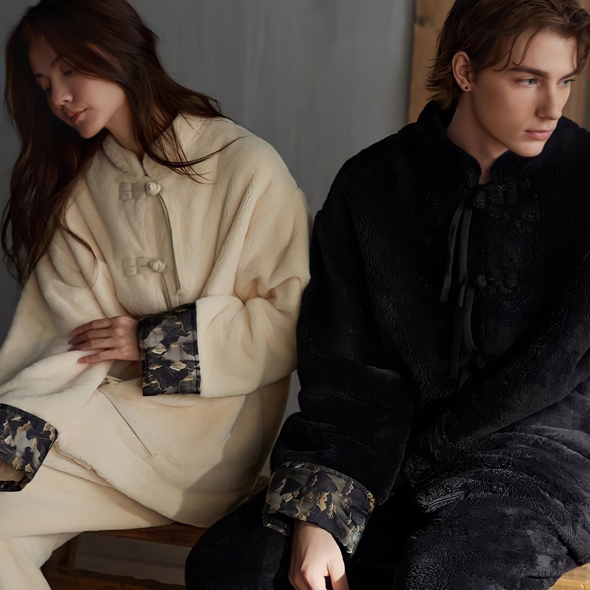 ふわもこチャイナ風ルームウェア