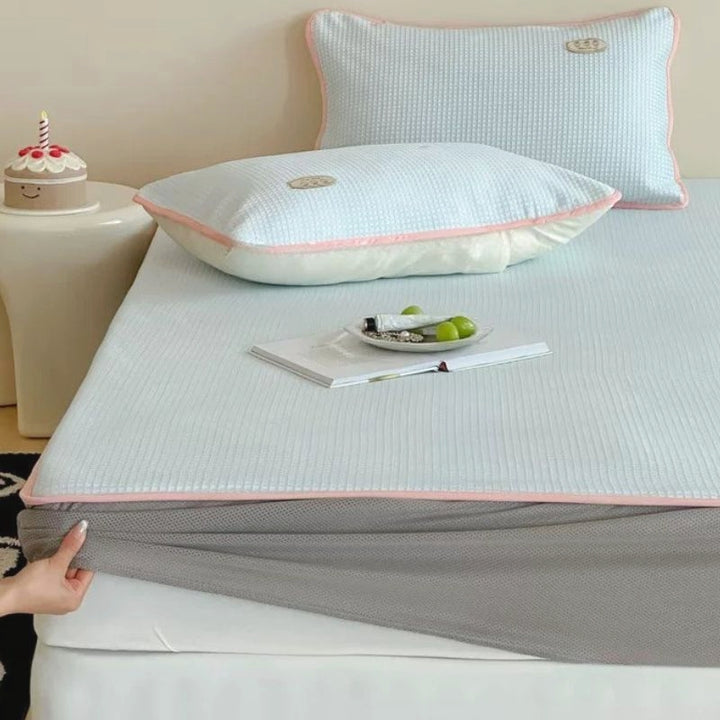 Soft Cool Ice Silk Mat, Blue