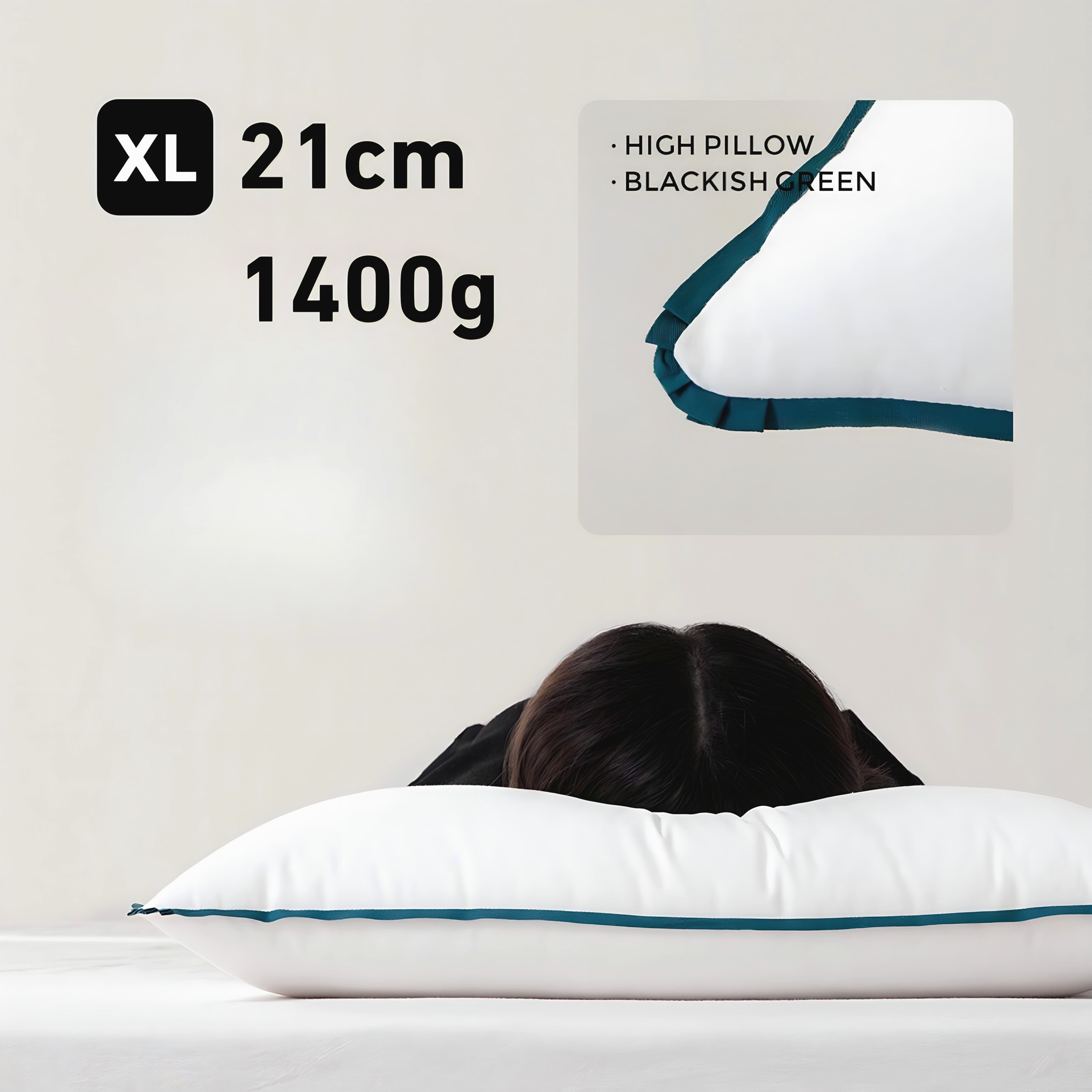 カラーパイピング枕