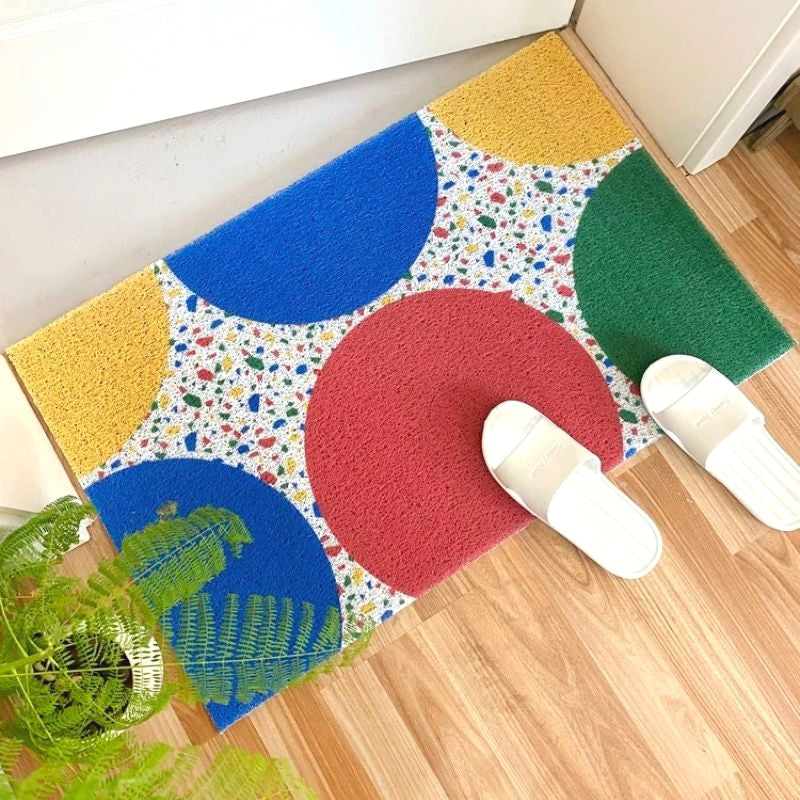 Colorful Pop Door Mat, Colorful Circle