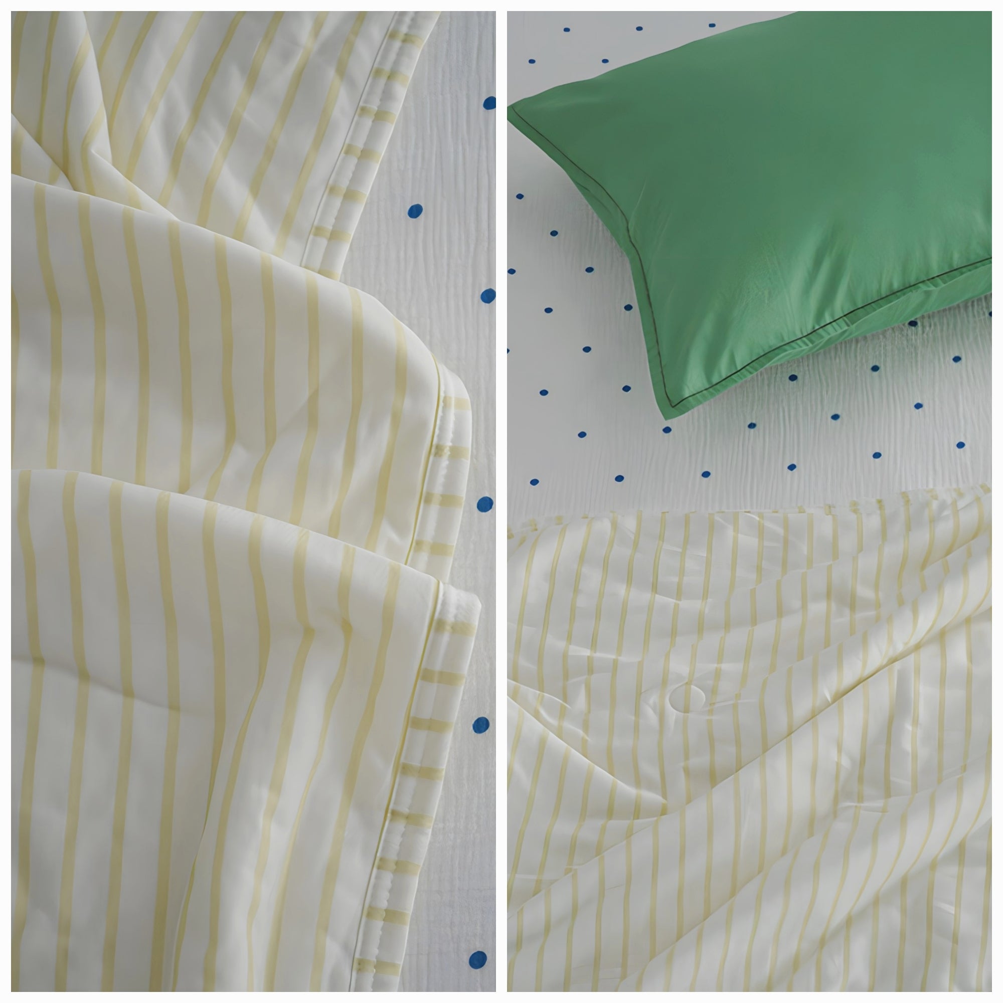 Summer Soft Stripe Quilt Yellow