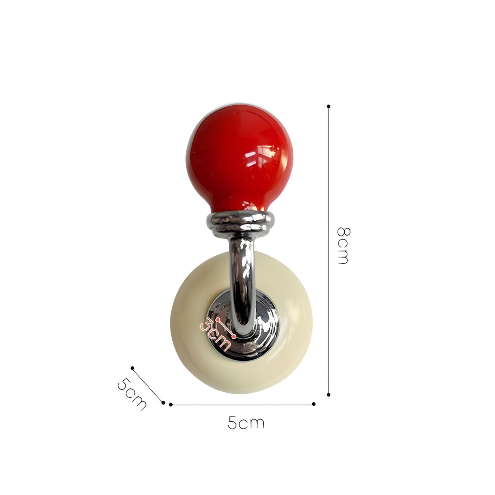 Ball Head Retro Magnet Hook