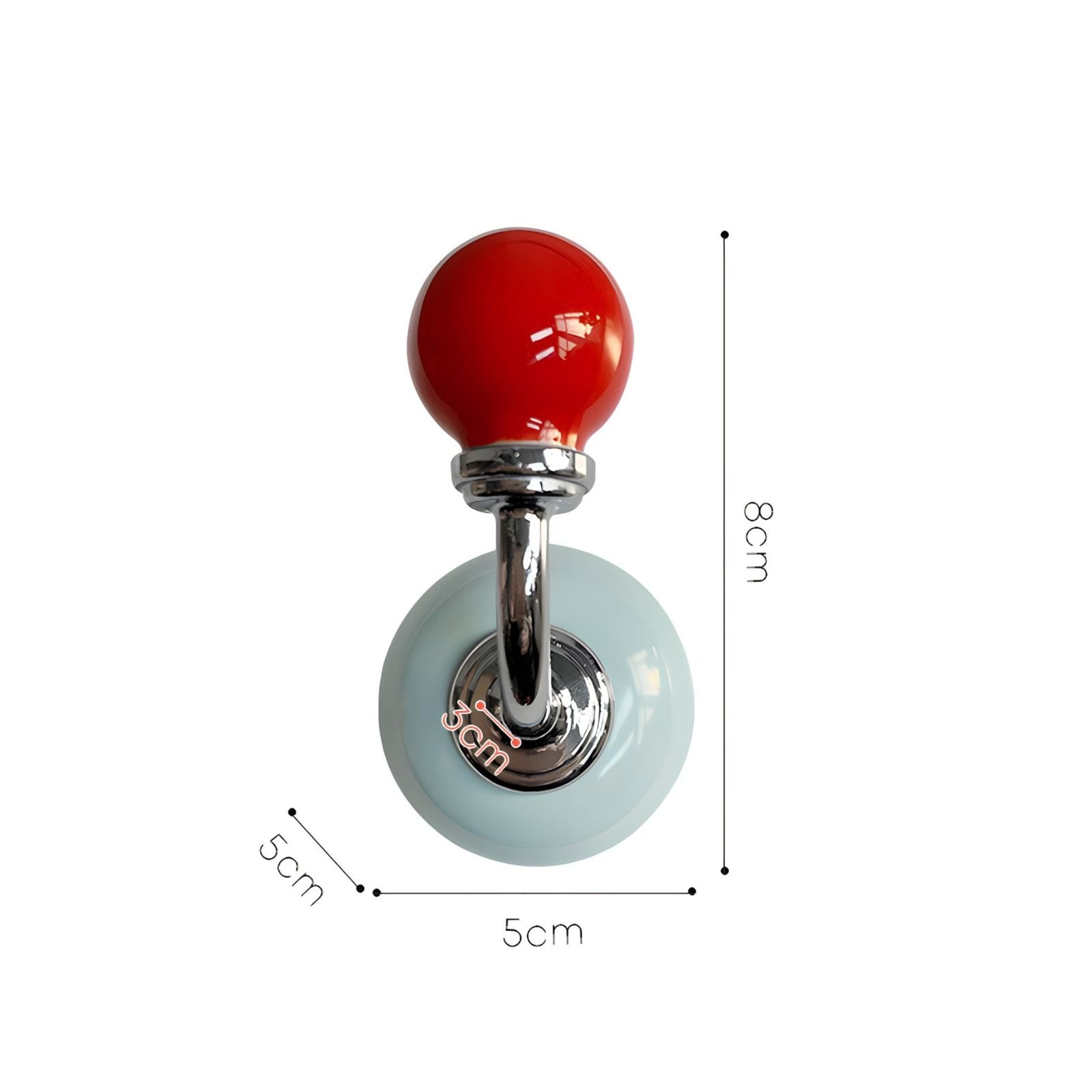 Ball Head Retro Magnet Hook