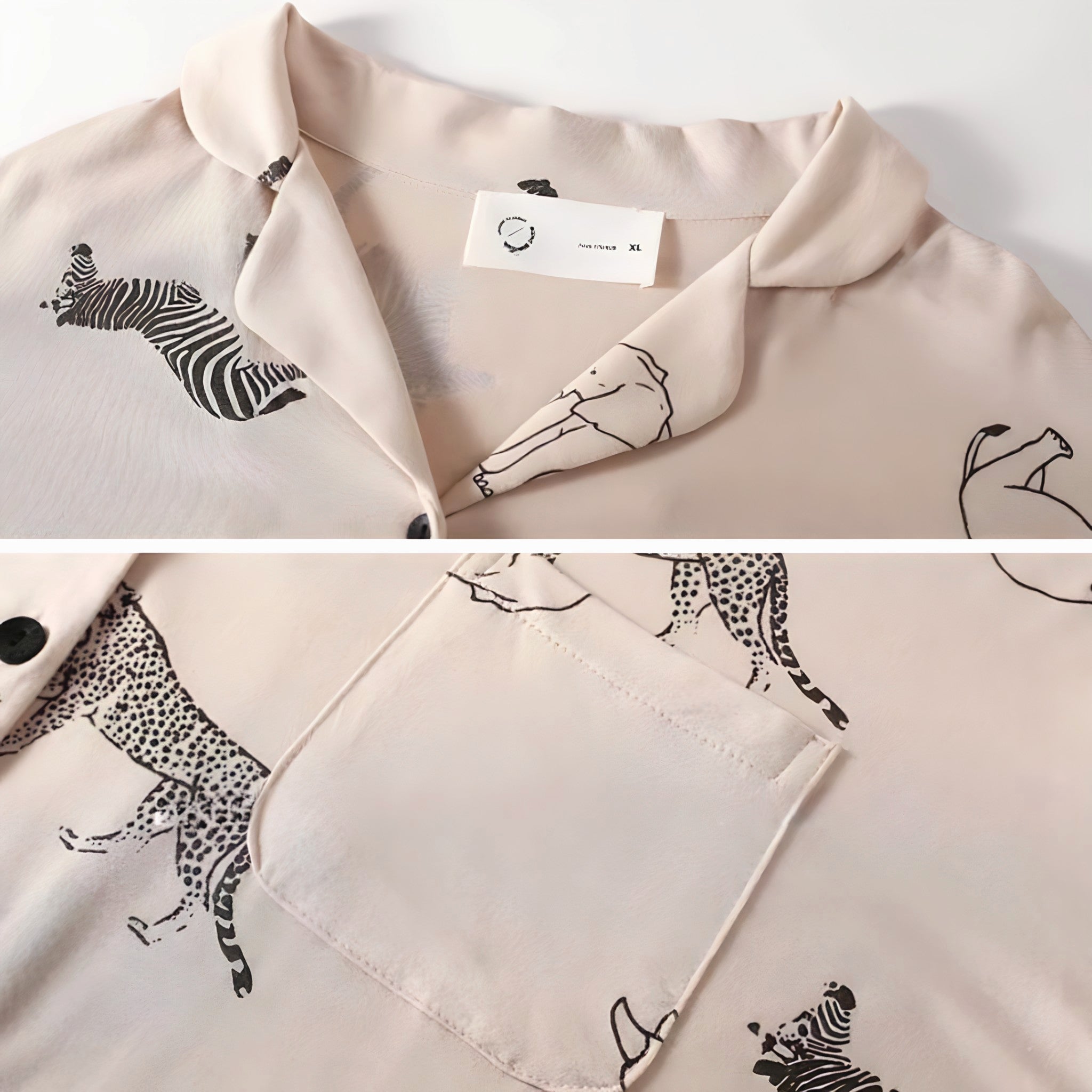 Animal Print Summer Pajama Long Pants