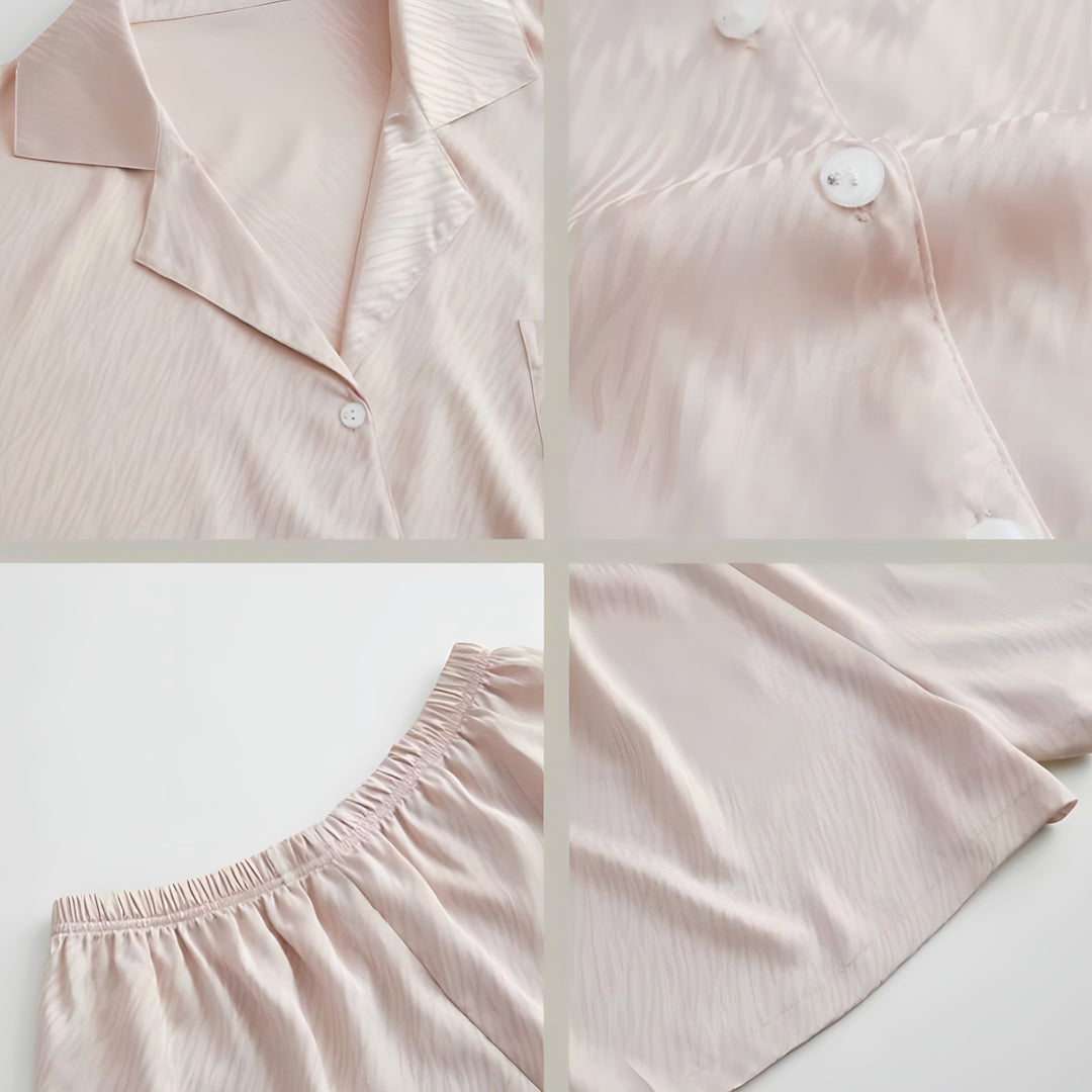 Ice silk jacquard pajamas
